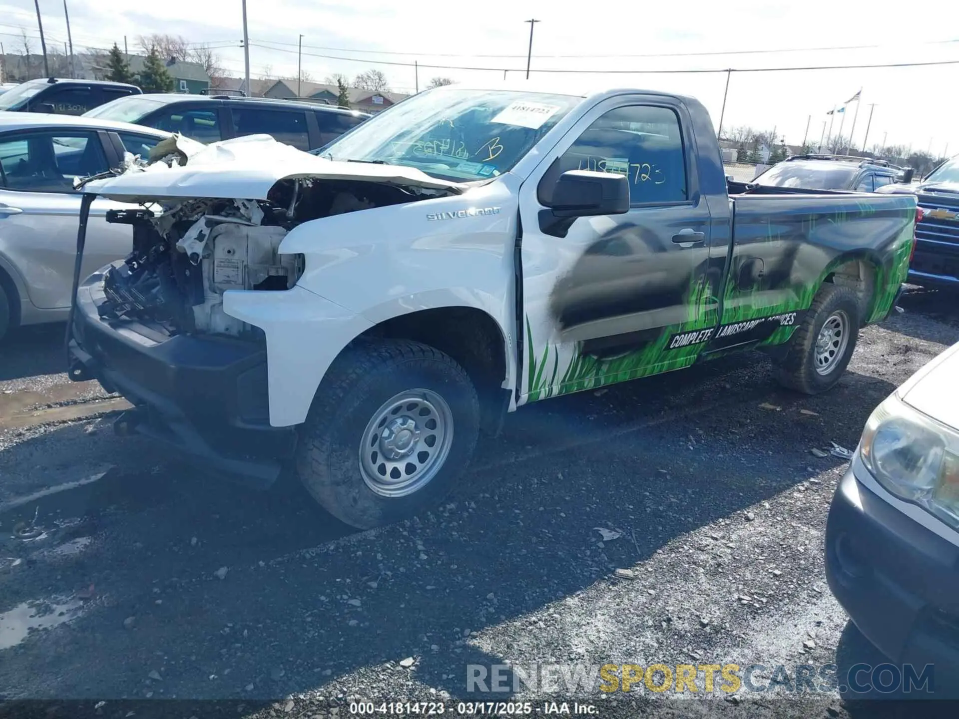 2 Photograph of a damaged car 3GCNYAEF9LG317678 CHEVROLET SILVERADO 1500 2020