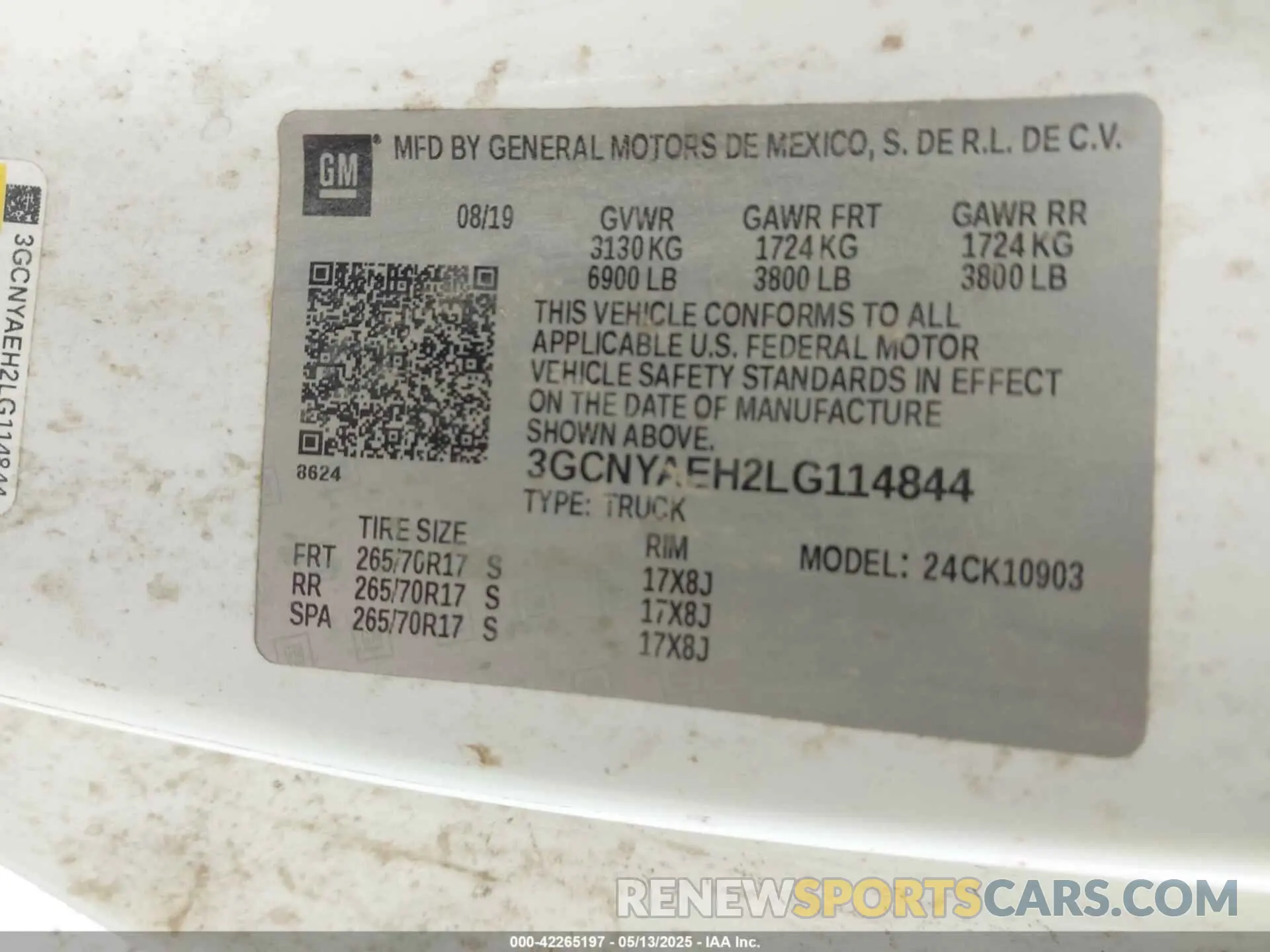 9 Photograph of a damaged car 3GCNYAEH2LG114844 CHEVROLET SILVERADO 1500 2020