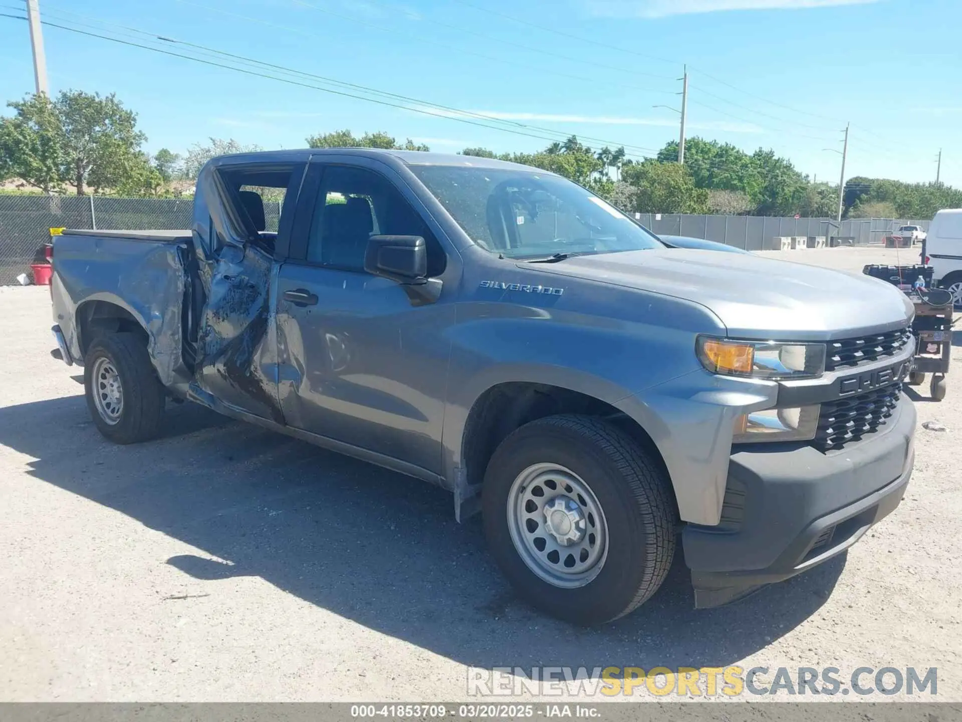 1 Photograph of a damaged car 3GCPWAEH0LG253286 CHEVROLET SILVERADO 1500 2020