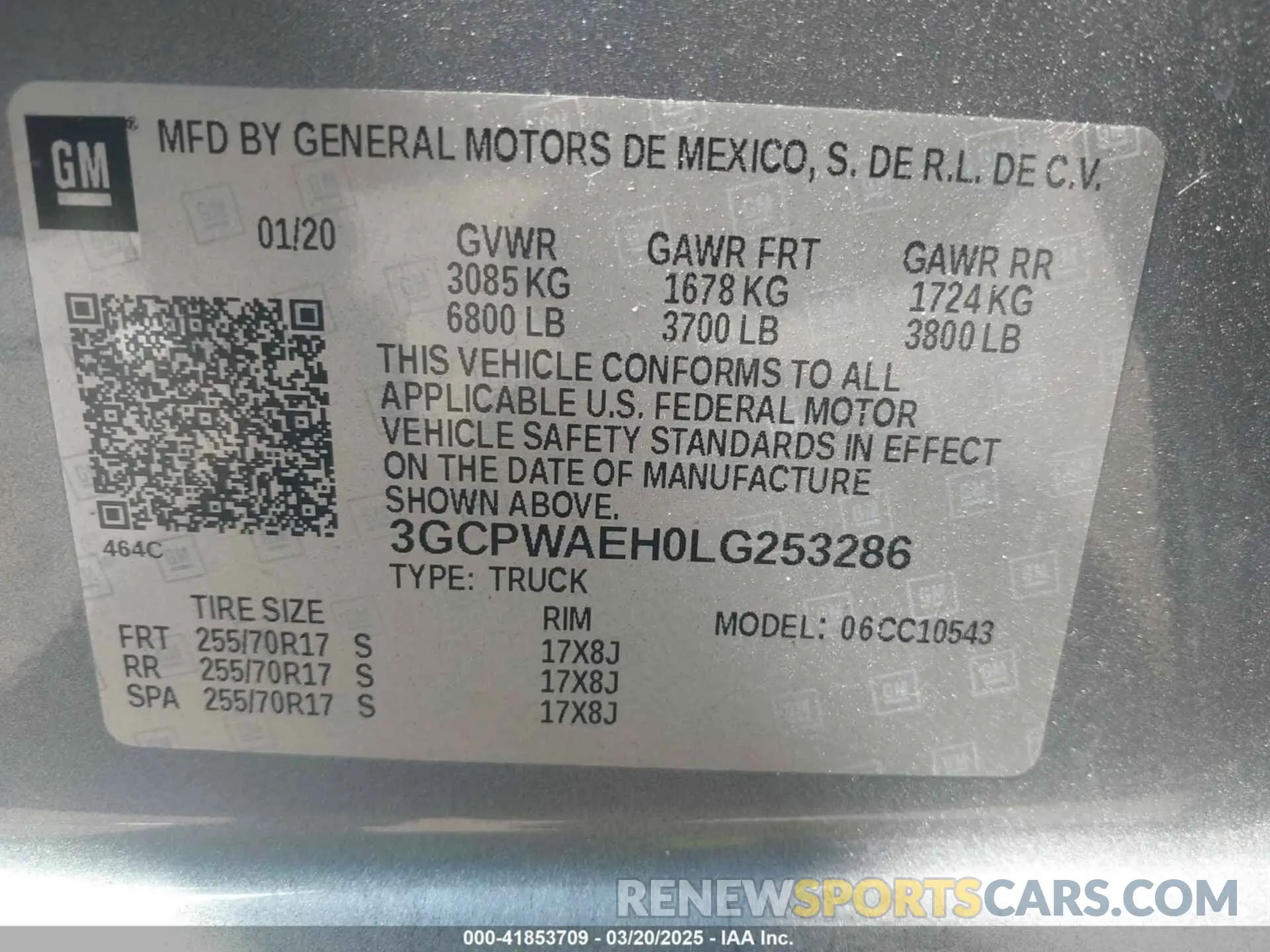 9 Photograph of a damaged car 3GCPWAEH0LG253286 CHEVROLET SILVERADO 1500 2020