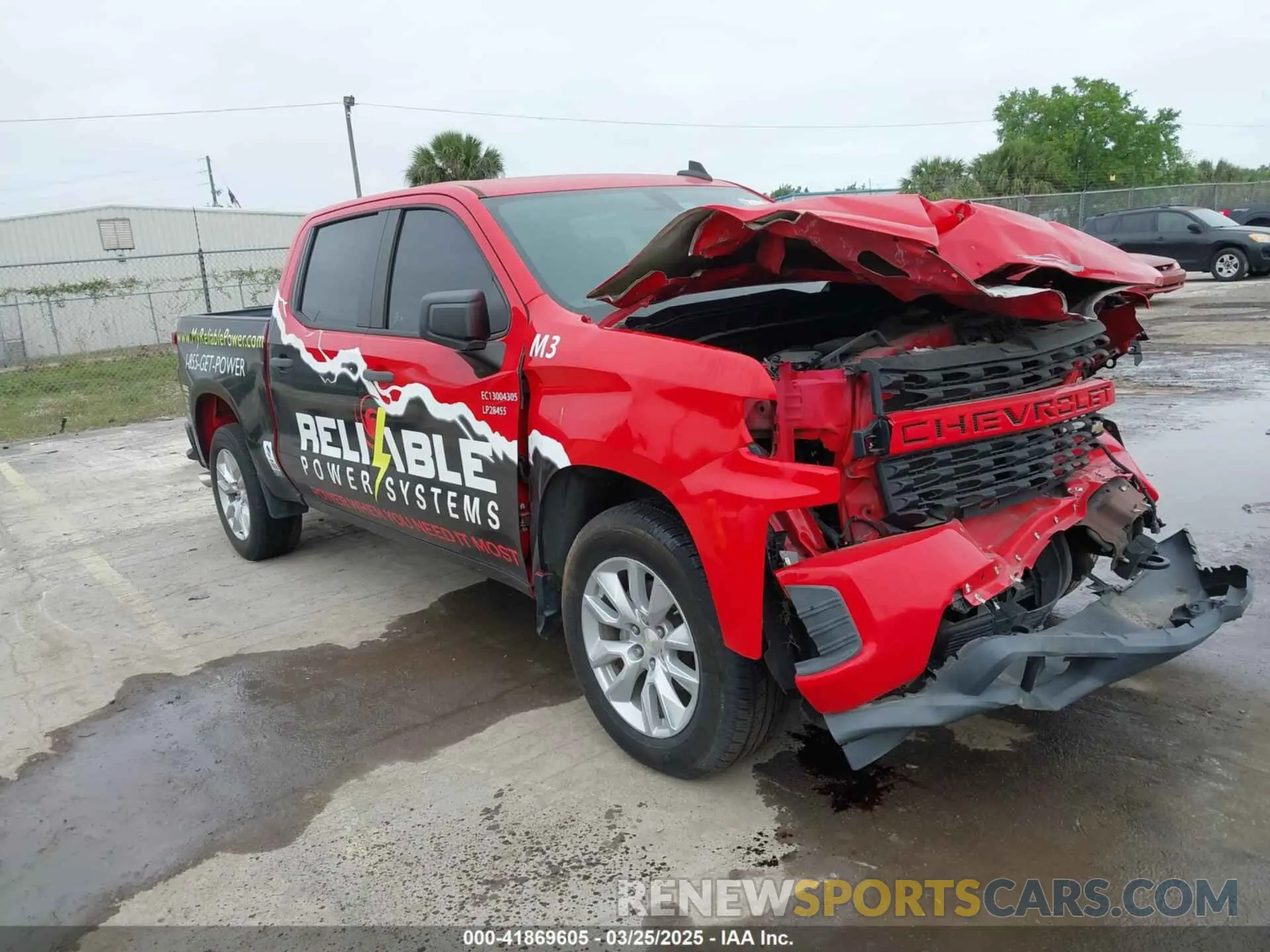 1 Photograph of a damaged car 3GCPWBEH0LG307126 CHEVROLET SILVERADO 1500 2020