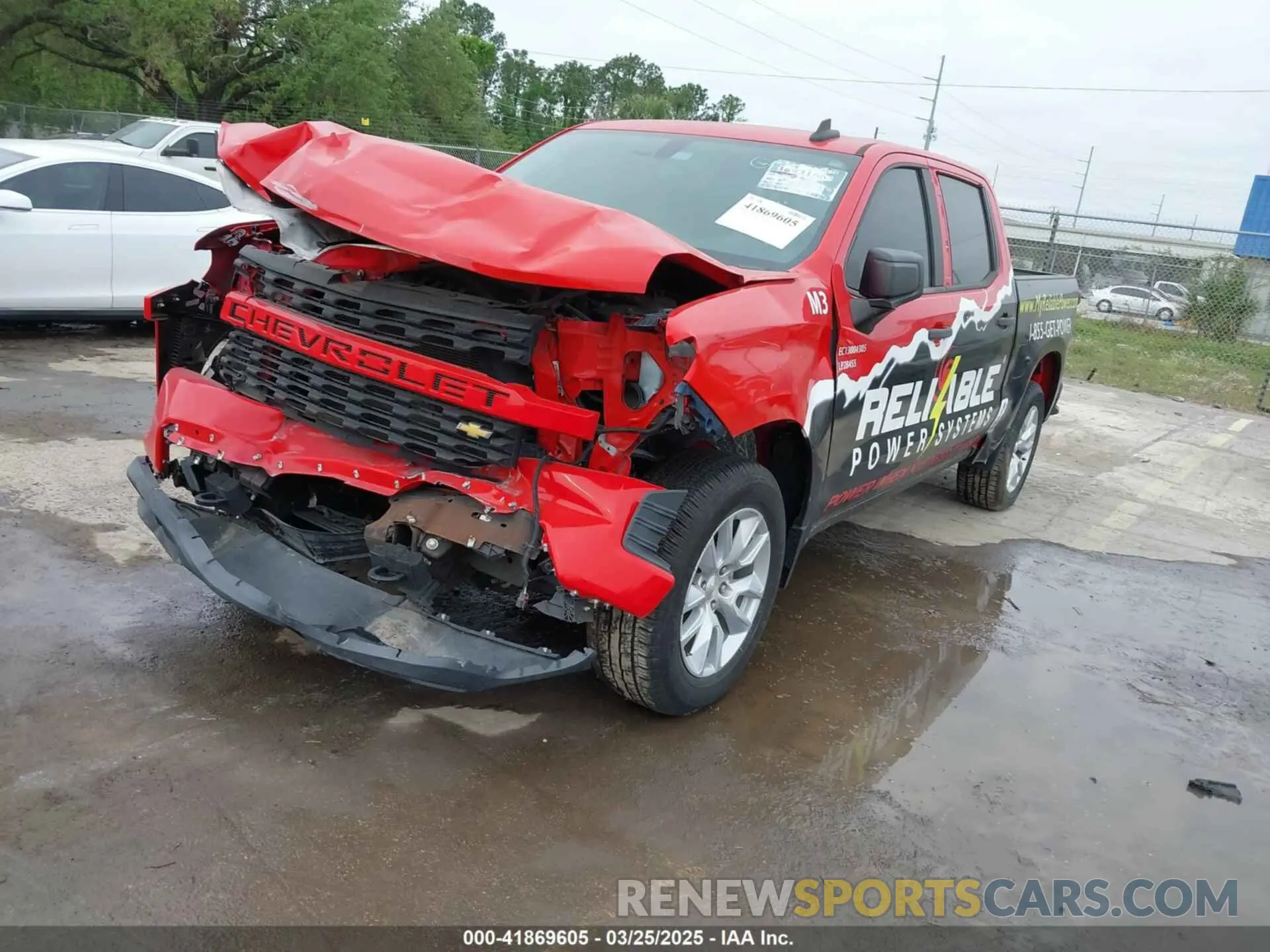 2 Photograph of a damaged car 3GCPWBEH0LG307126 CHEVROLET SILVERADO 1500 2020