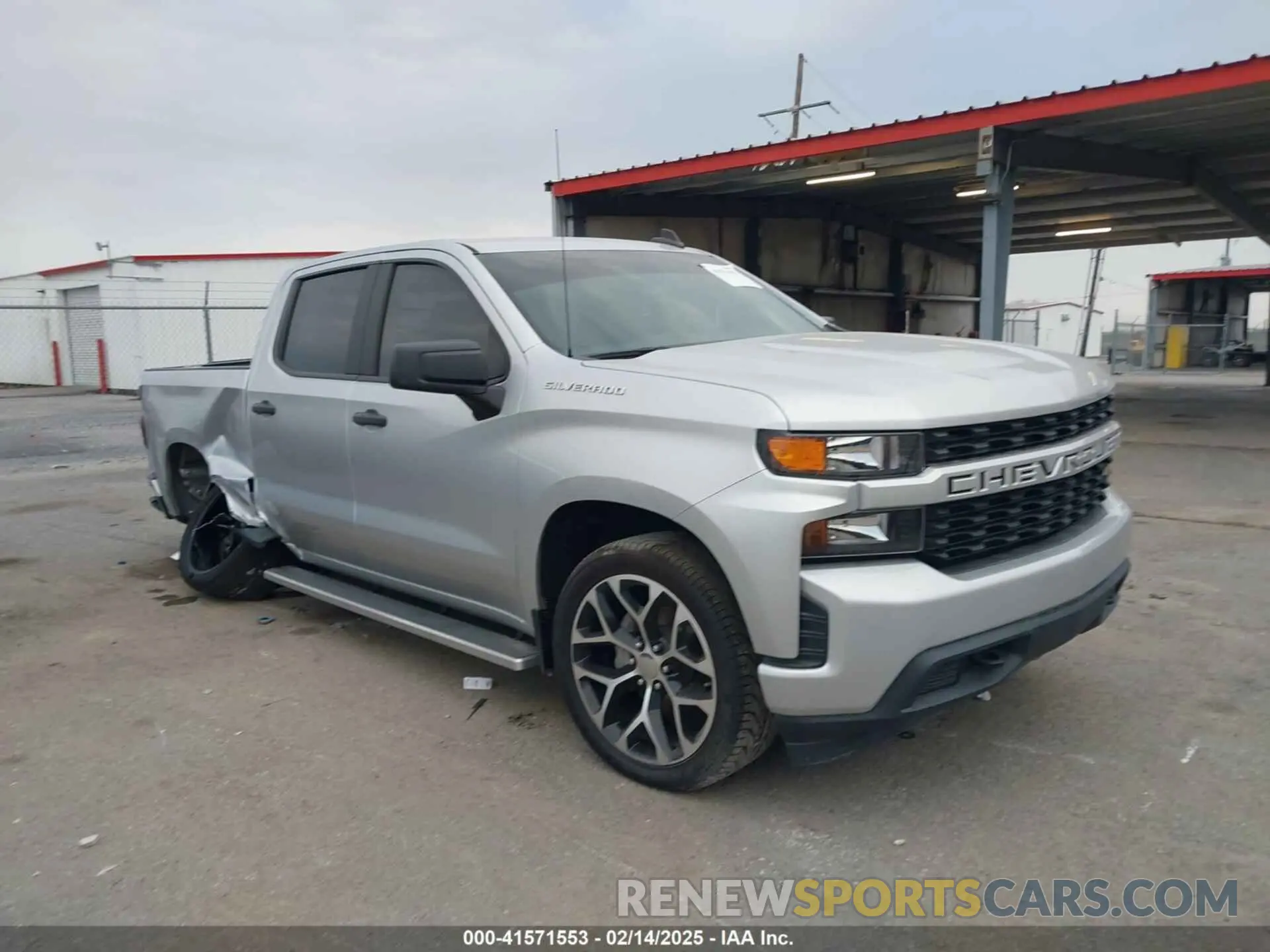 1 Photograph of a damaged car 3GCPWBEH8LG260041 CHEVROLET SILVERADO 1500 2020