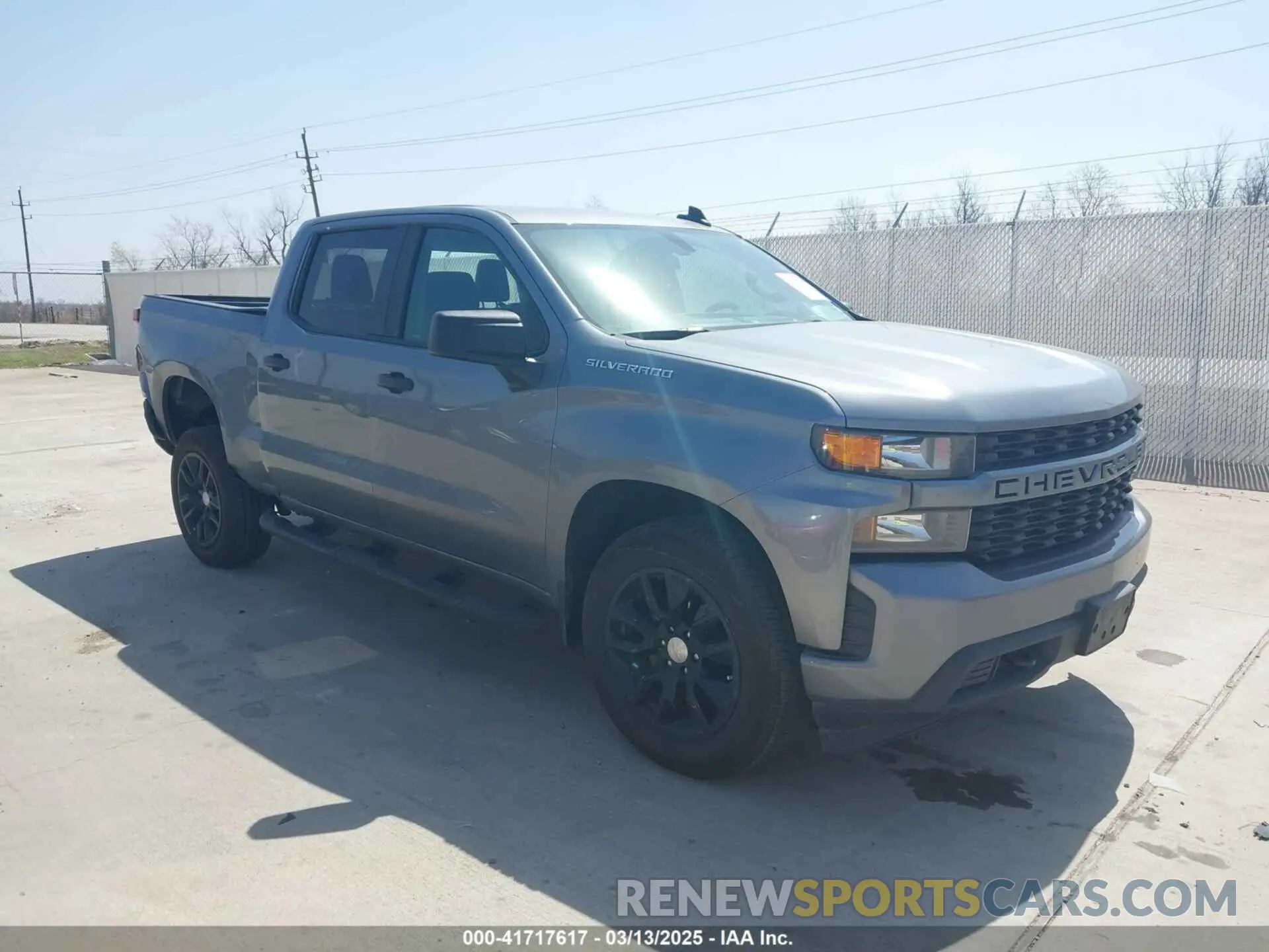 1 Photograph of a damaged car 3GCPWBEK0LG406699 CHEVROLET SILVERADO 1500 2020