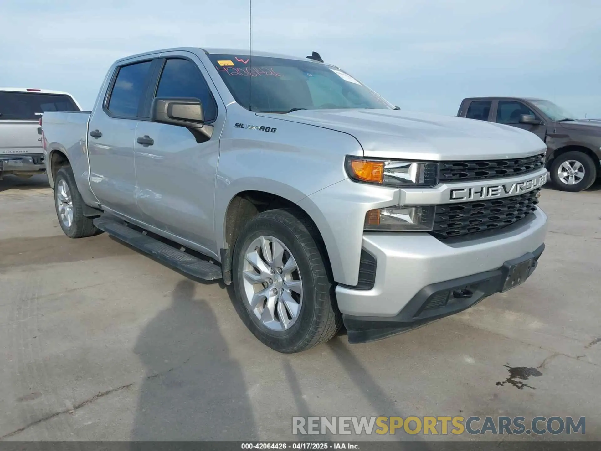 1 Photograph of a damaged car 3GCPWBEK7LG379873 CHEVROLET SILVERADO 1500 2020