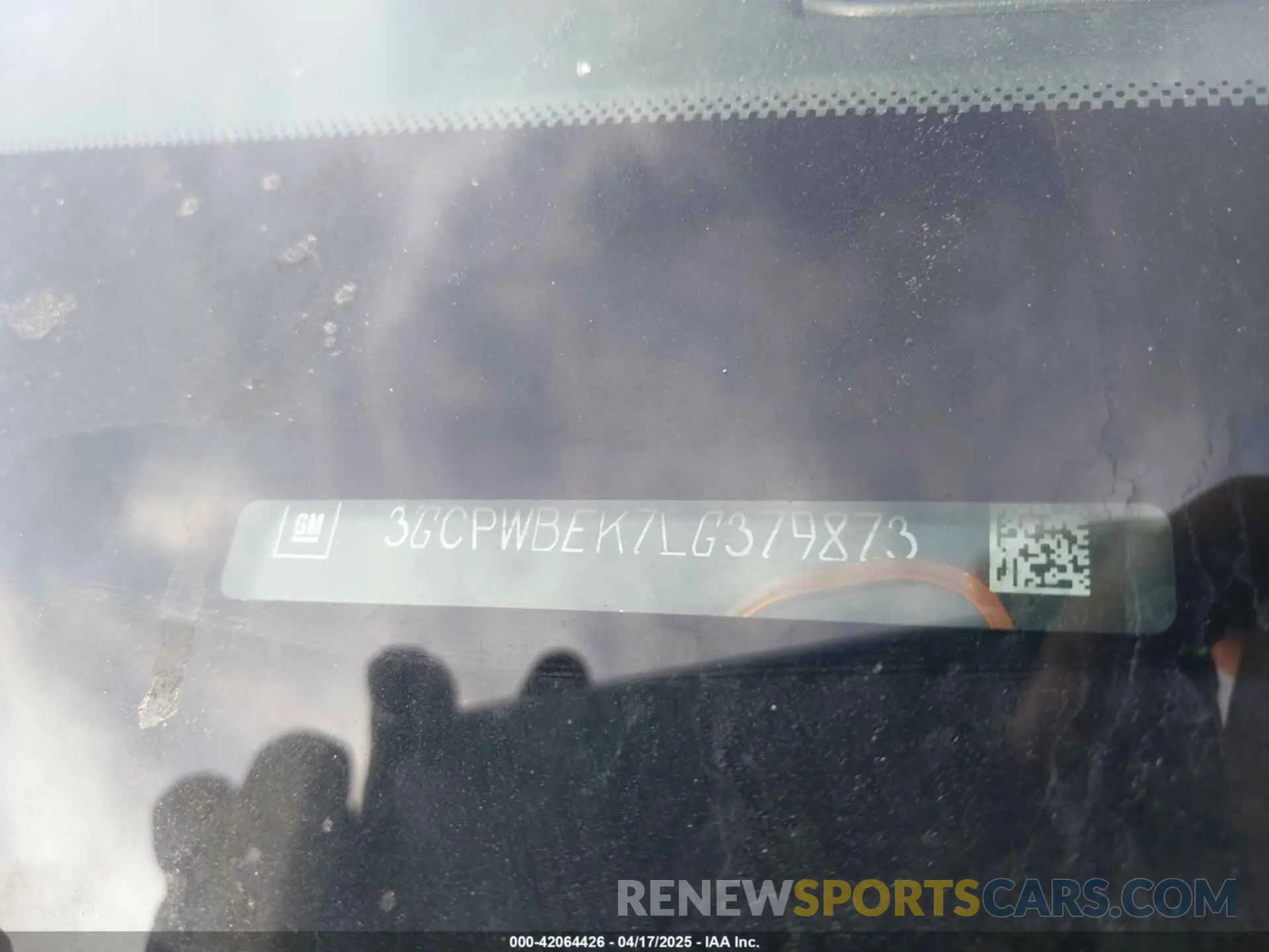 18 Photograph of a damaged car 3GCPWBEK7LG379873 CHEVROLET SILVERADO 1500 2020