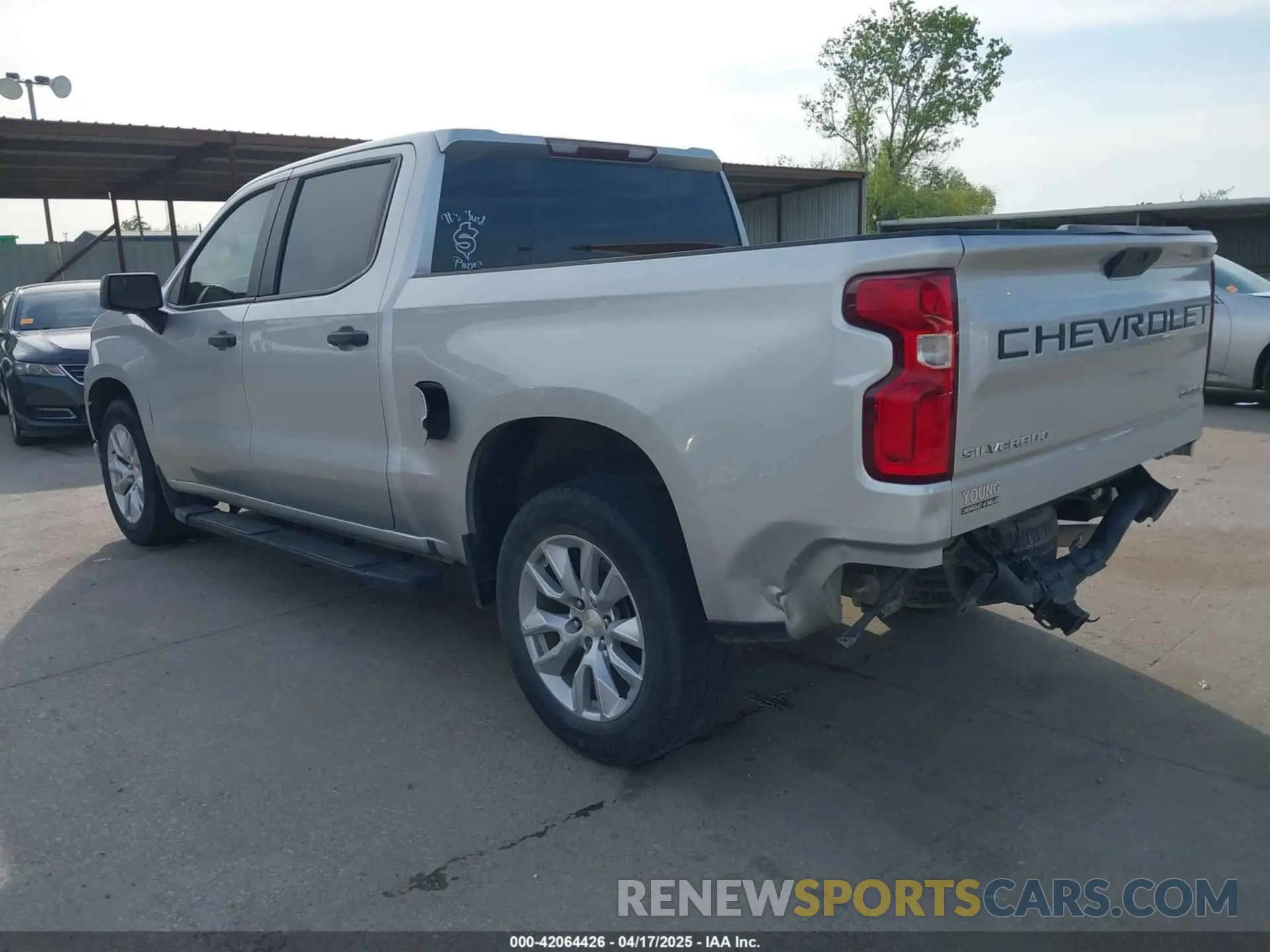 3 Photograph of a damaged car 3GCPWBEK7LG379873 CHEVROLET SILVERADO 1500 2020