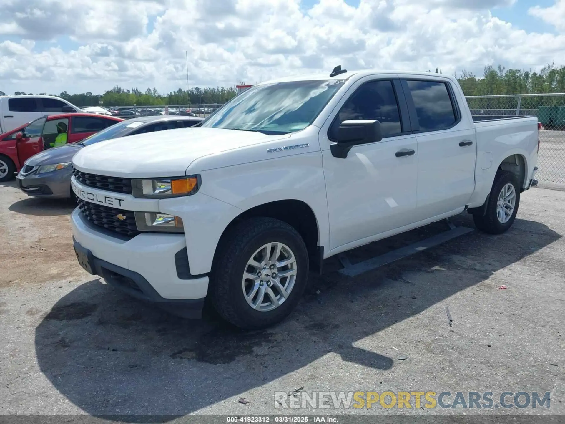2 Photograph of a damaged car 3GCPWBEK8LG183070 CHEVROLET SILVERADO 1500 2020