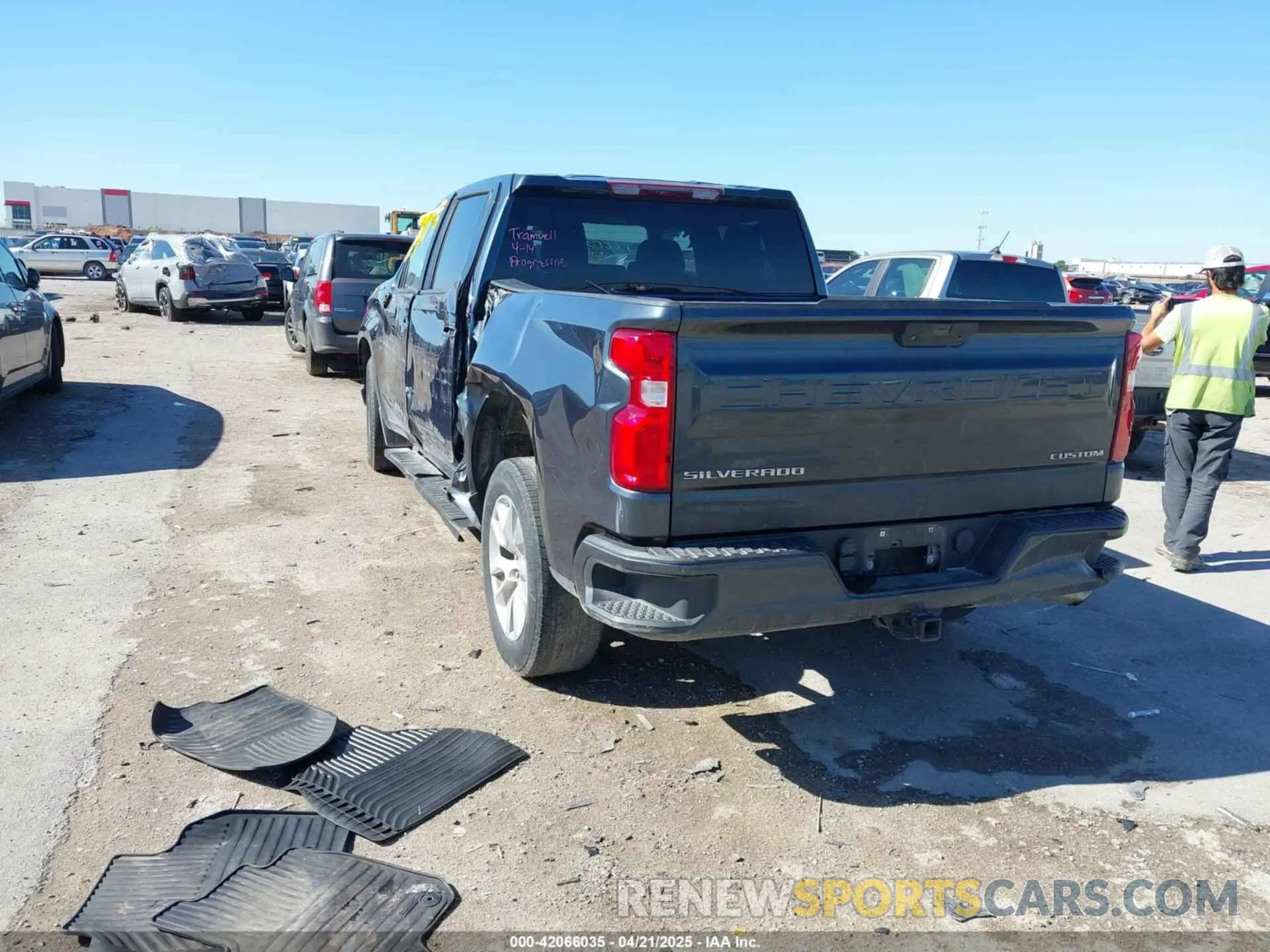 3 Photograph of a damaged car 3GCPWBEK9LG318976 CHEVROLET SILVERADO 1500 2020
