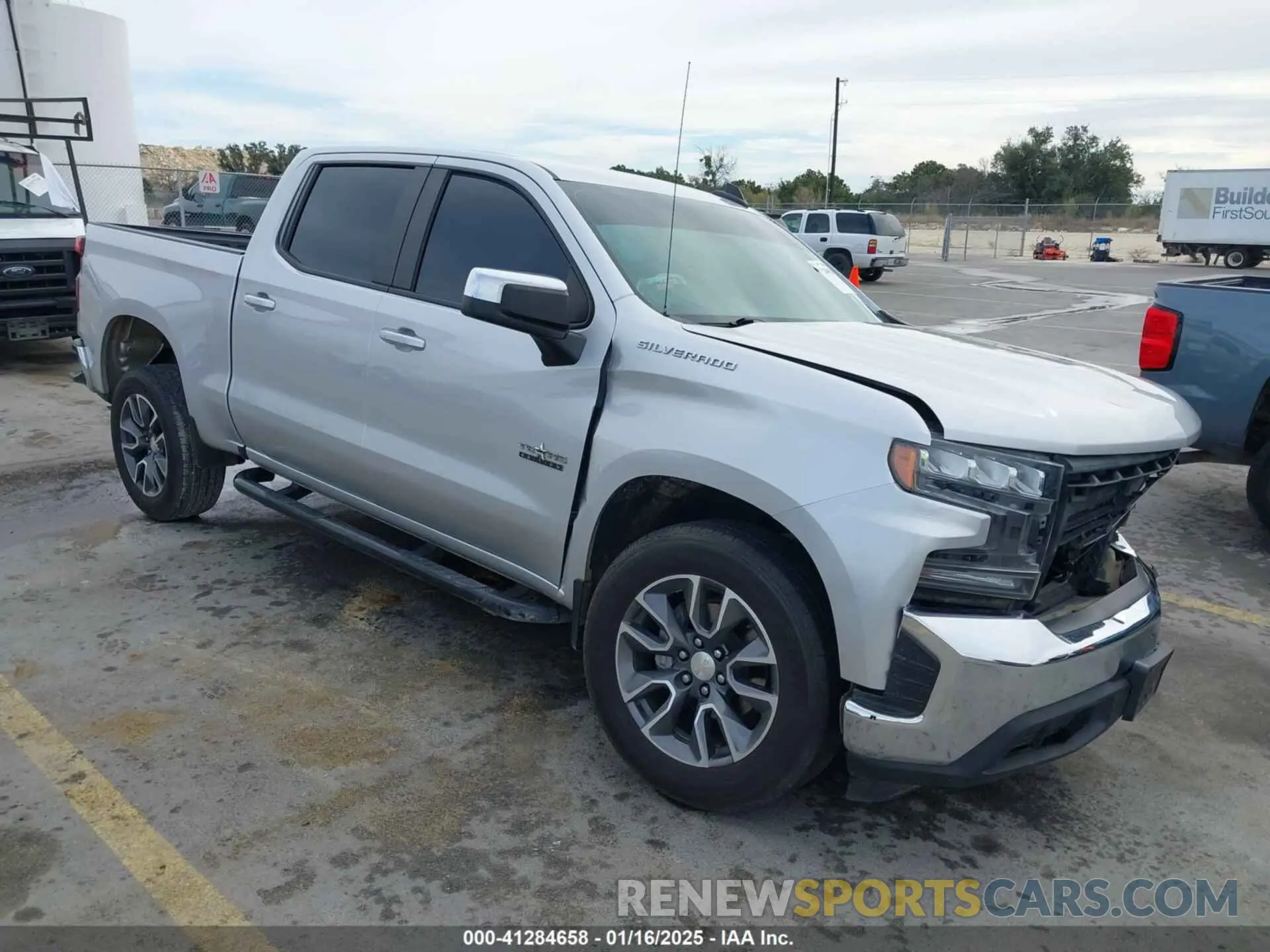 1 Photograph of a damaged car 3GCPWCED0LG396814 CHEVROLET SILVERADO 1500 2020