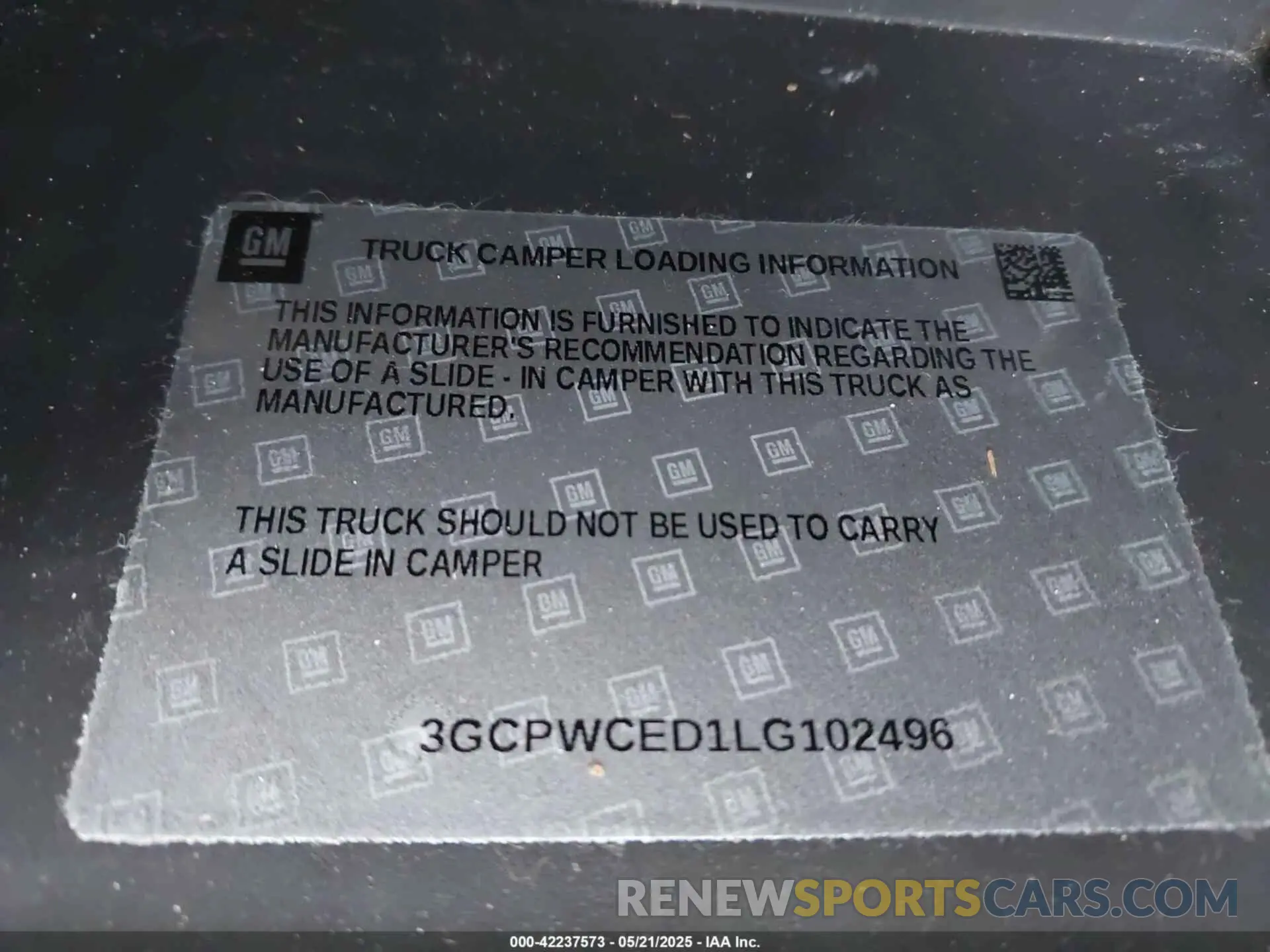 9 Photograph of a damaged car 3GCPWCED1LG102496 CHEVROLET SILVERADO 1500 2020