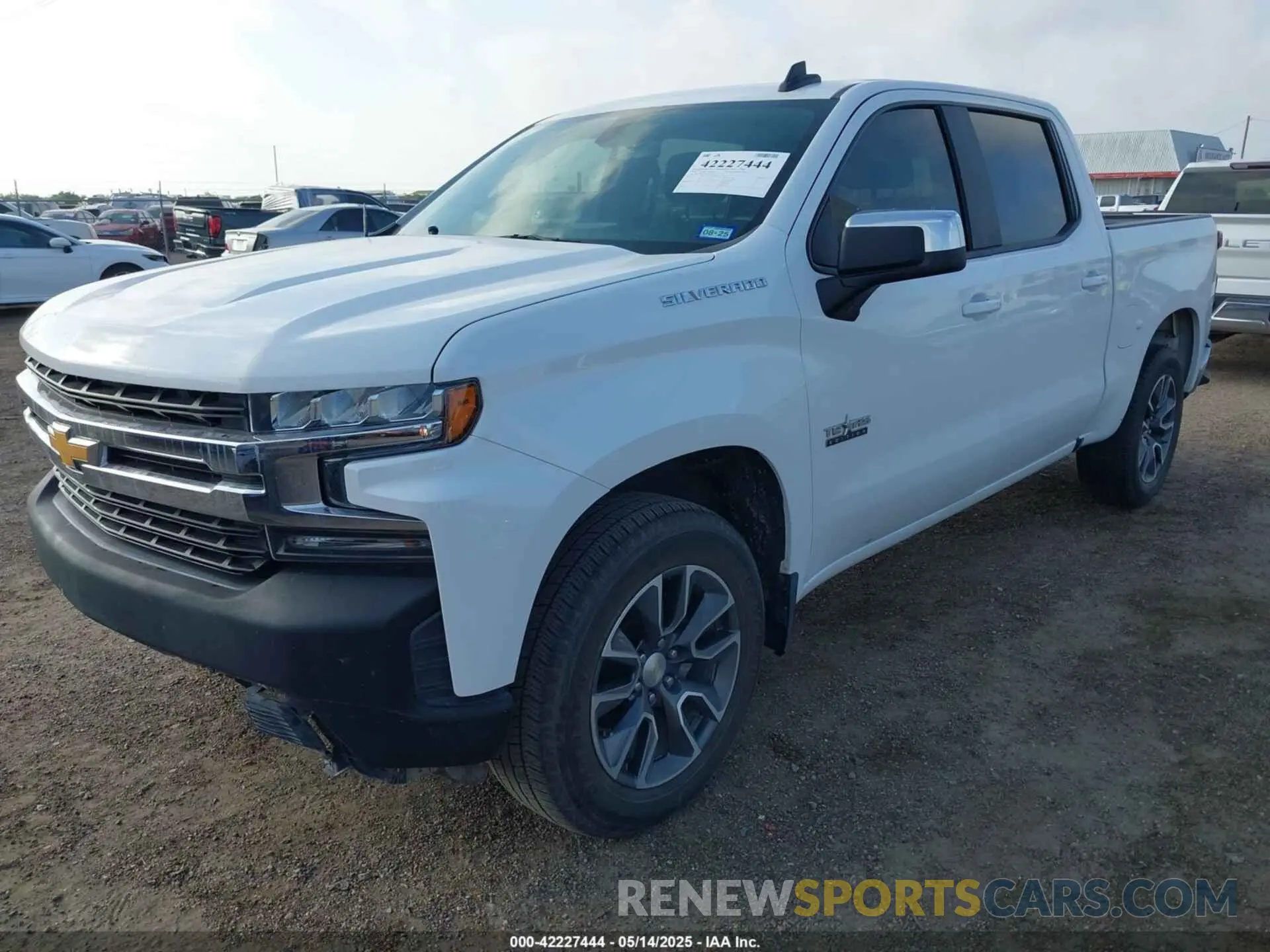 2 Photograph of a damaged car 3GCPWCED2LG188918 CHEVROLET SILVERADO 1500 2020