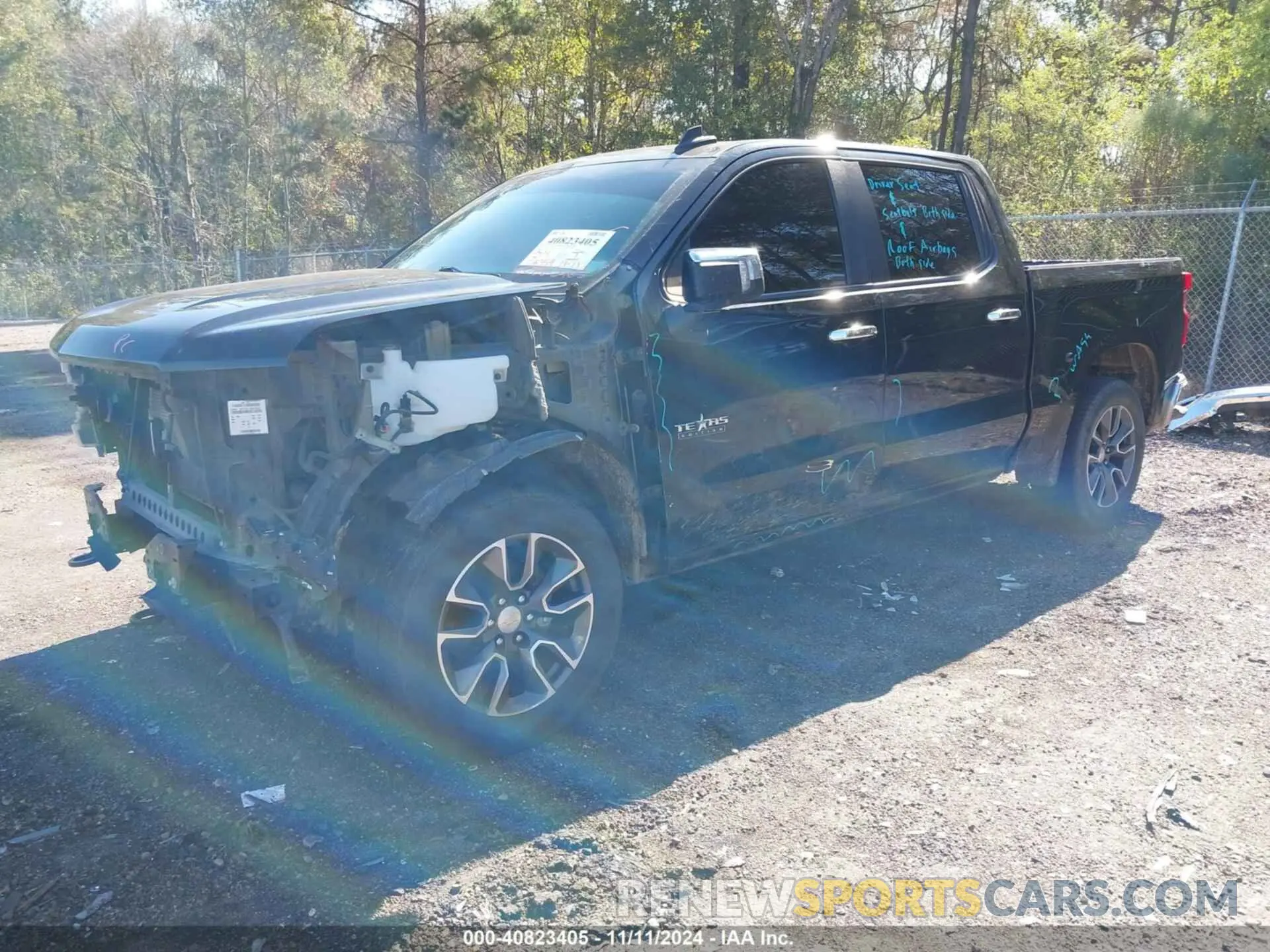 2 Photograph of a damaged car 3GCPWCED2LG412902 CHEVROLET SILVERADO 1500 2020