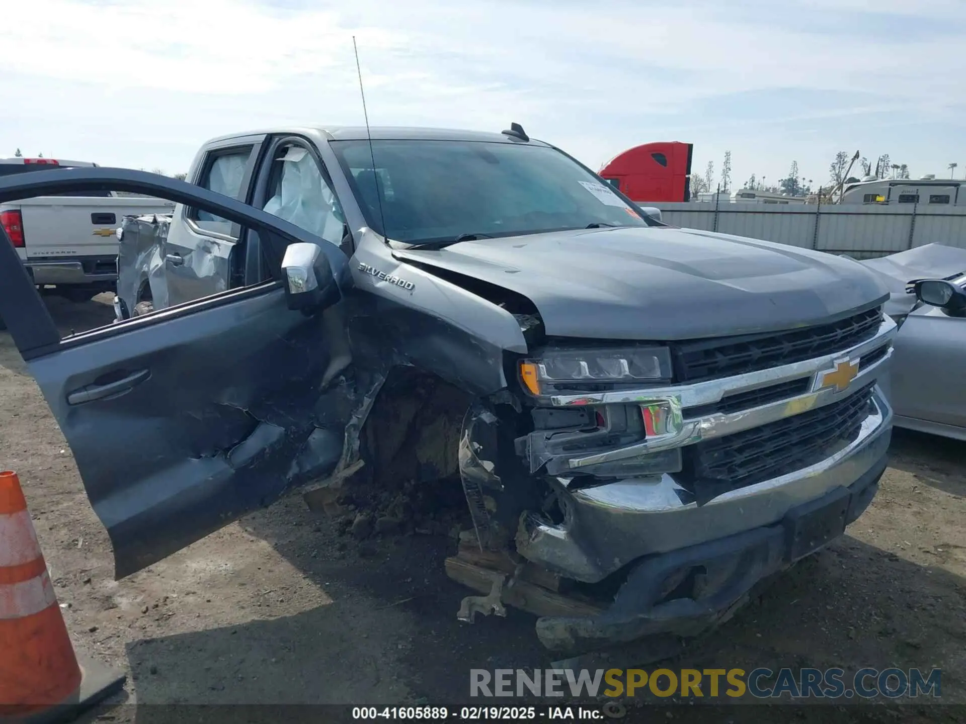 1 Photograph of a damaged car 3GCPWCED4LG281018 CHEVROLET SILVERADO 1500 2020