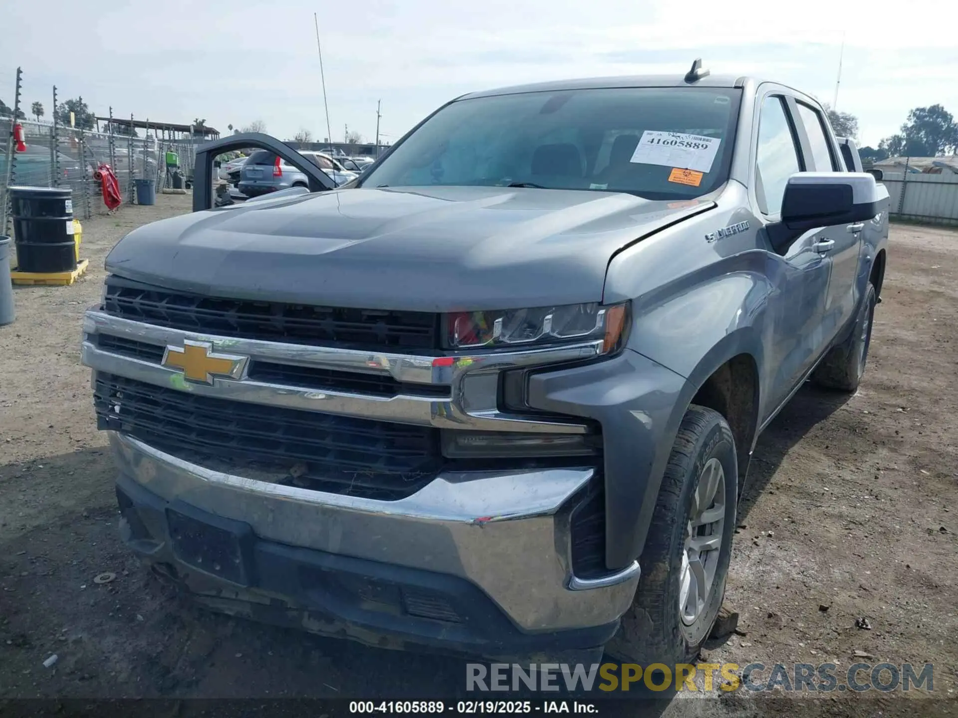 2 Photograph of a damaged car 3GCPWCED4LG281018 CHEVROLET SILVERADO 1500 2020