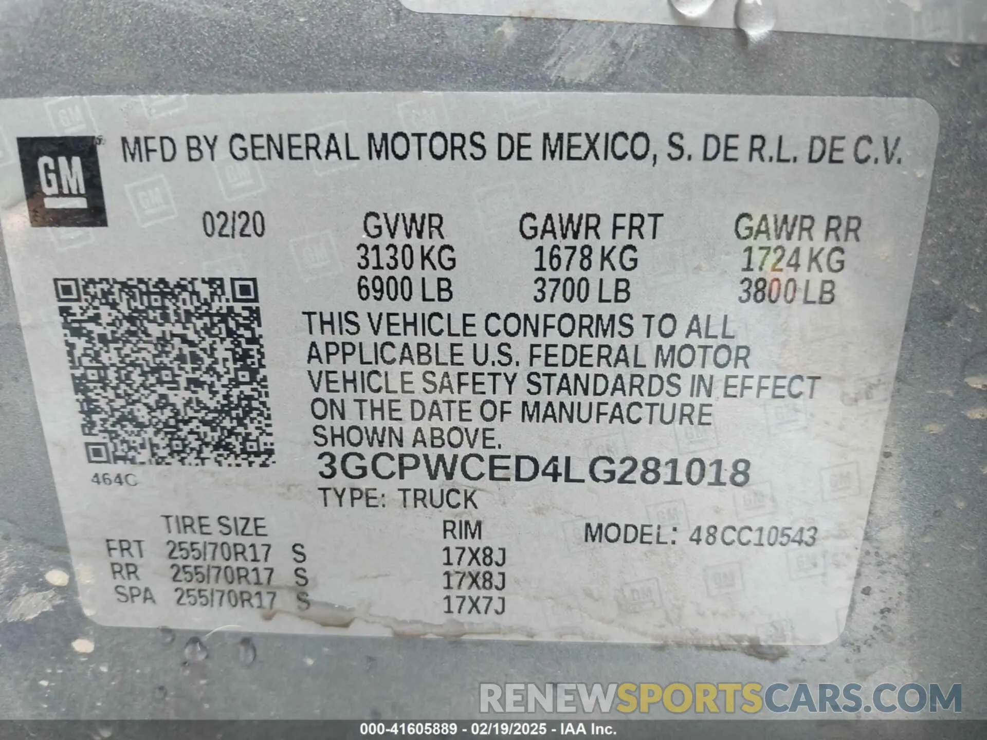9 Photograph of a damaged car 3GCPWCED4LG281018 CHEVROLET SILVERADO 1500 2020