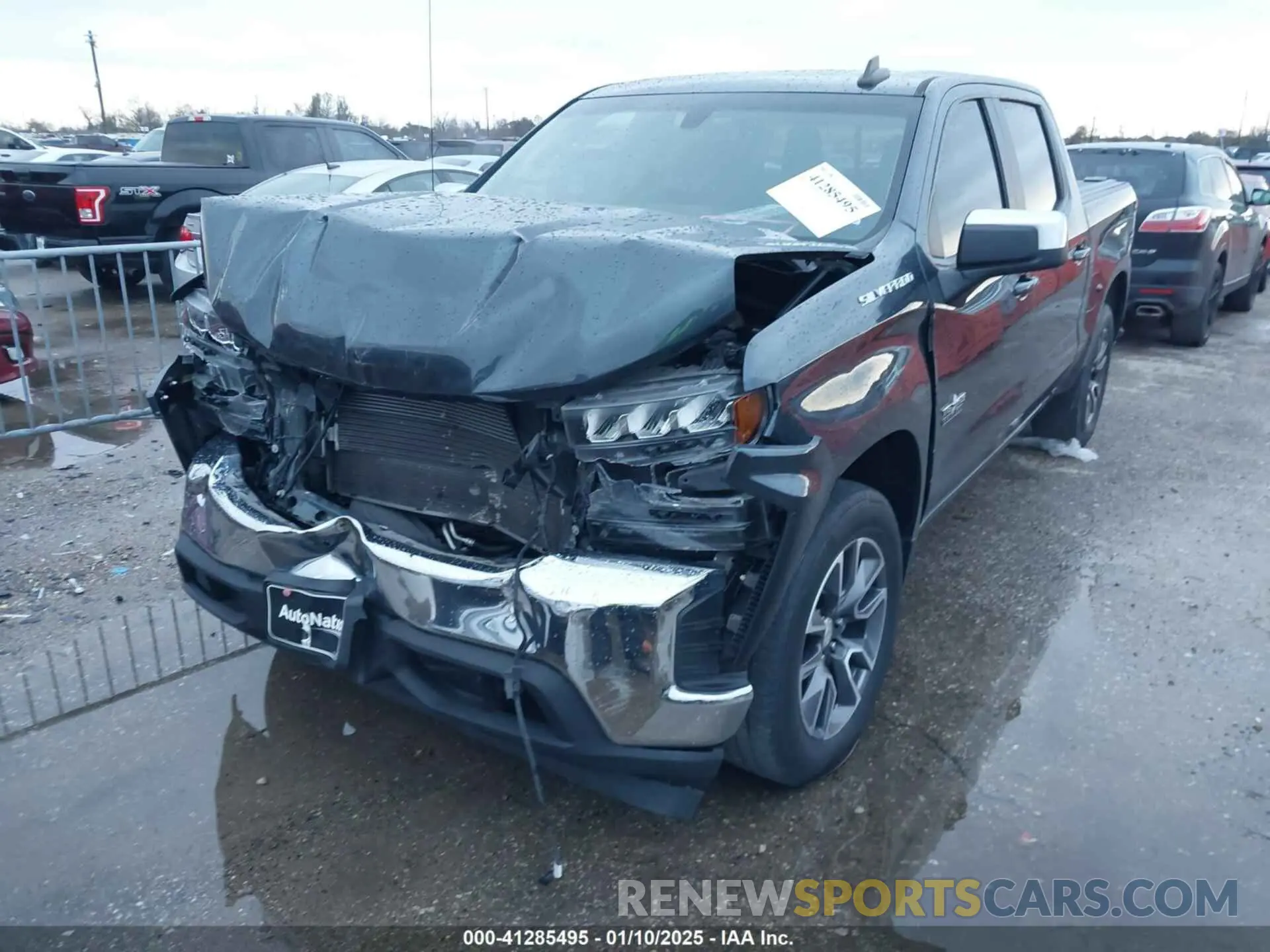 2 Photograph of a damaged car 3GCPWCED8LG403718 CHEVROLET SILVERADO 1500 2020