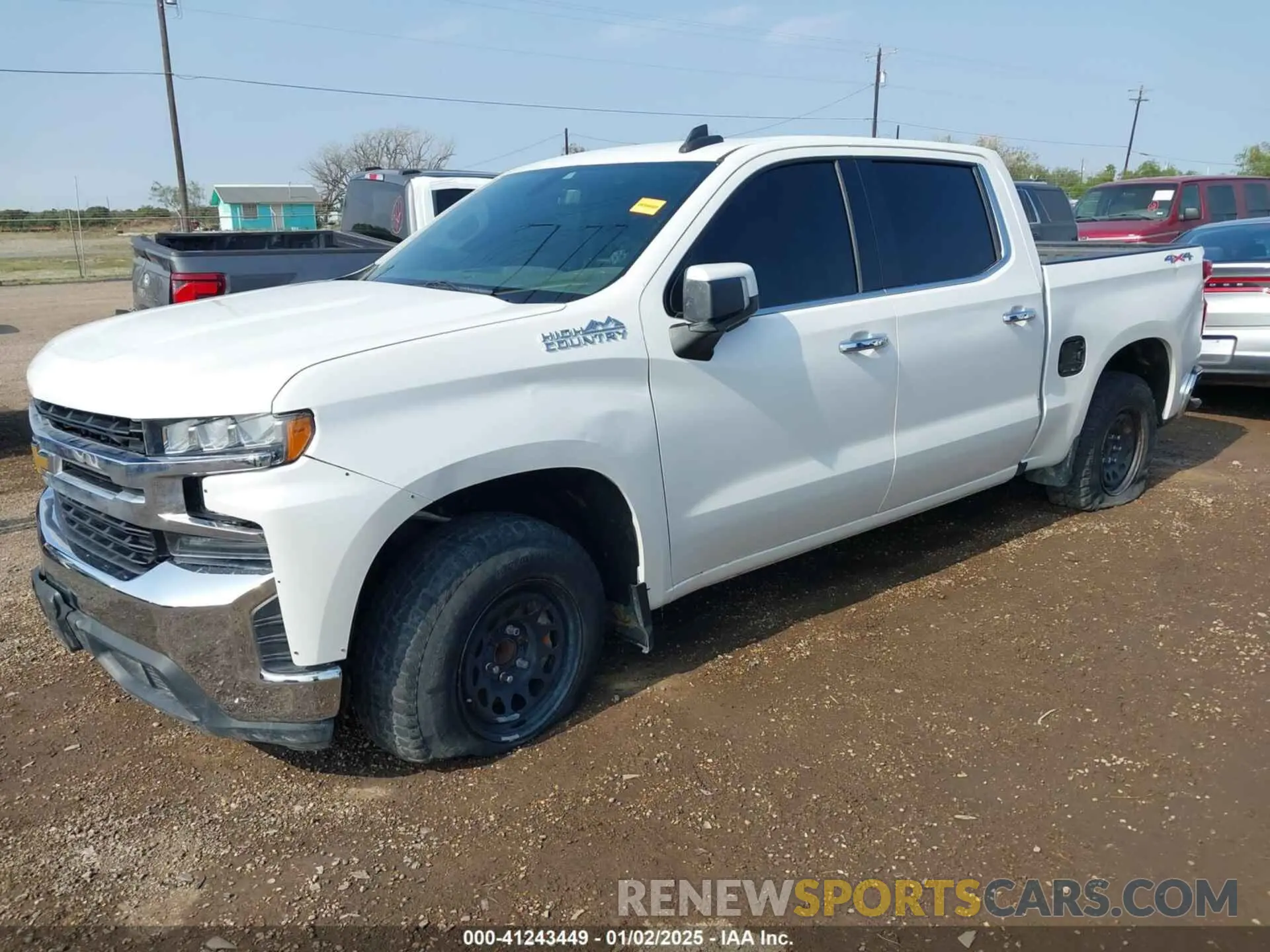 2 Photograph of a damaged car 3GCPWCEDXLG320419 CHEVROLET SILVERADO 1500 2020