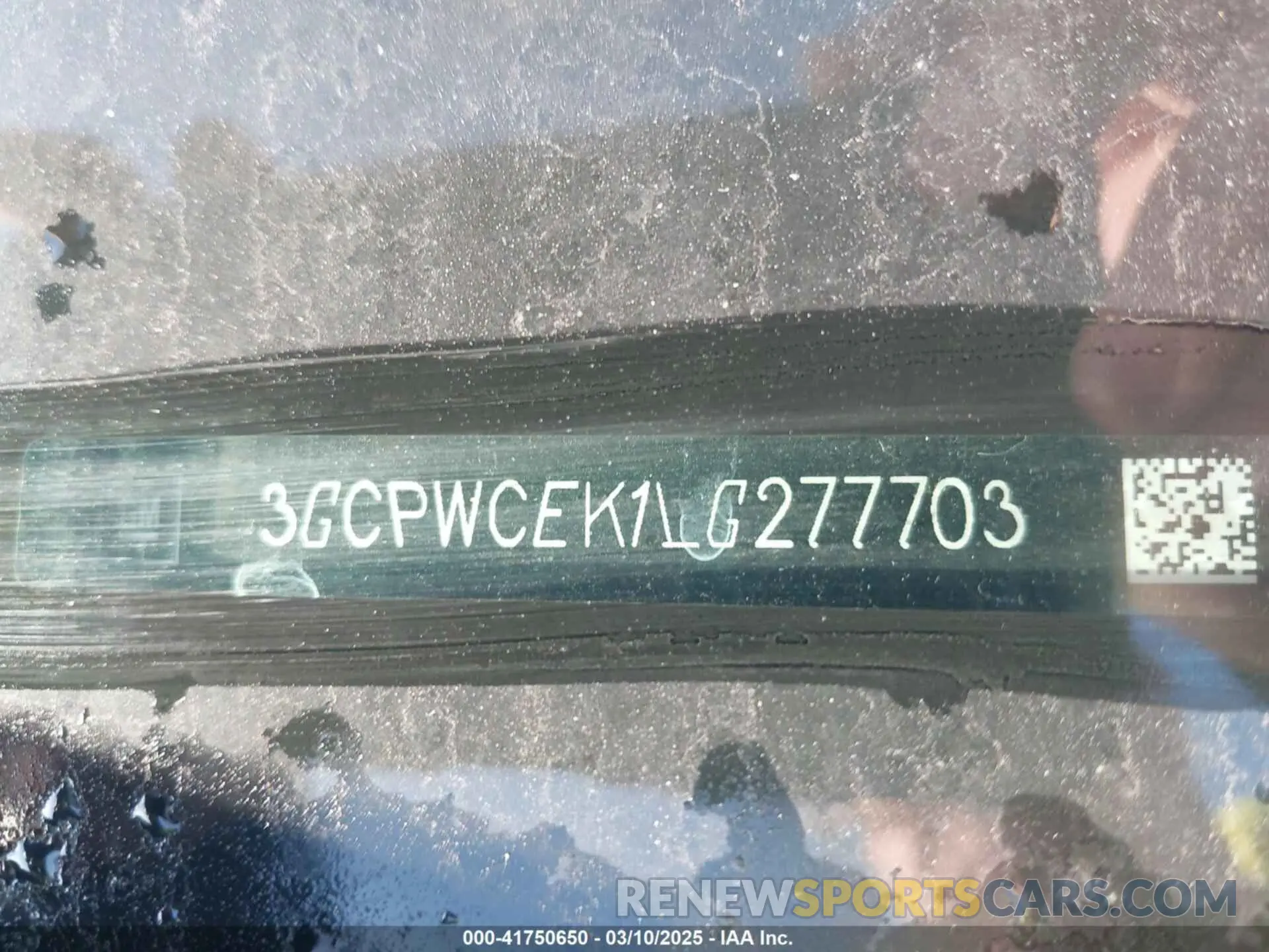 17 Photograph of a damaged car 3GCPWCEK1LG277703 CHEVROLET SILVERADO 1500 2020