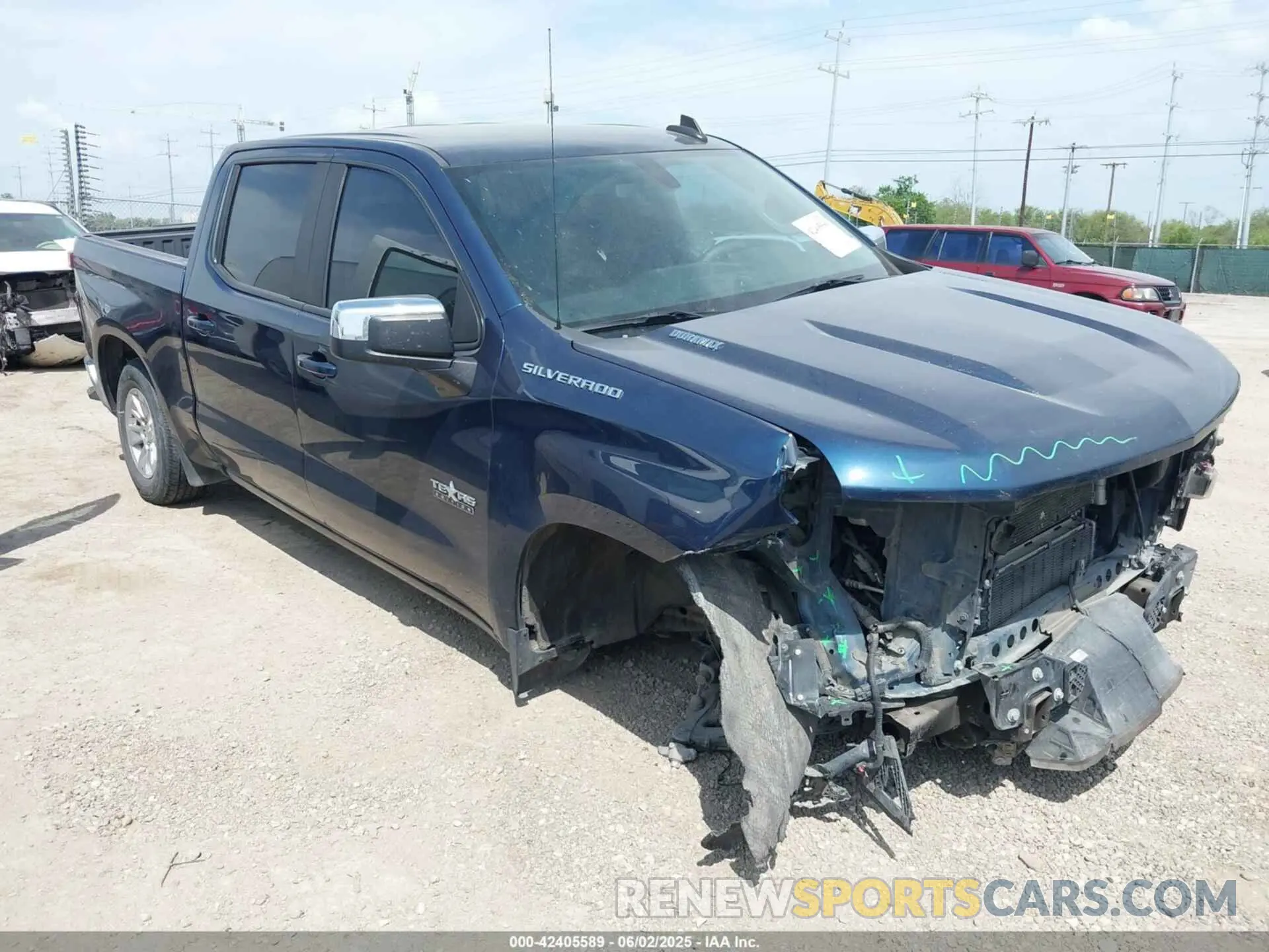 1 Photograph of a damaged car 3GCPWCET6LG438636 CHEVROLET SILVERADO 1500 2020