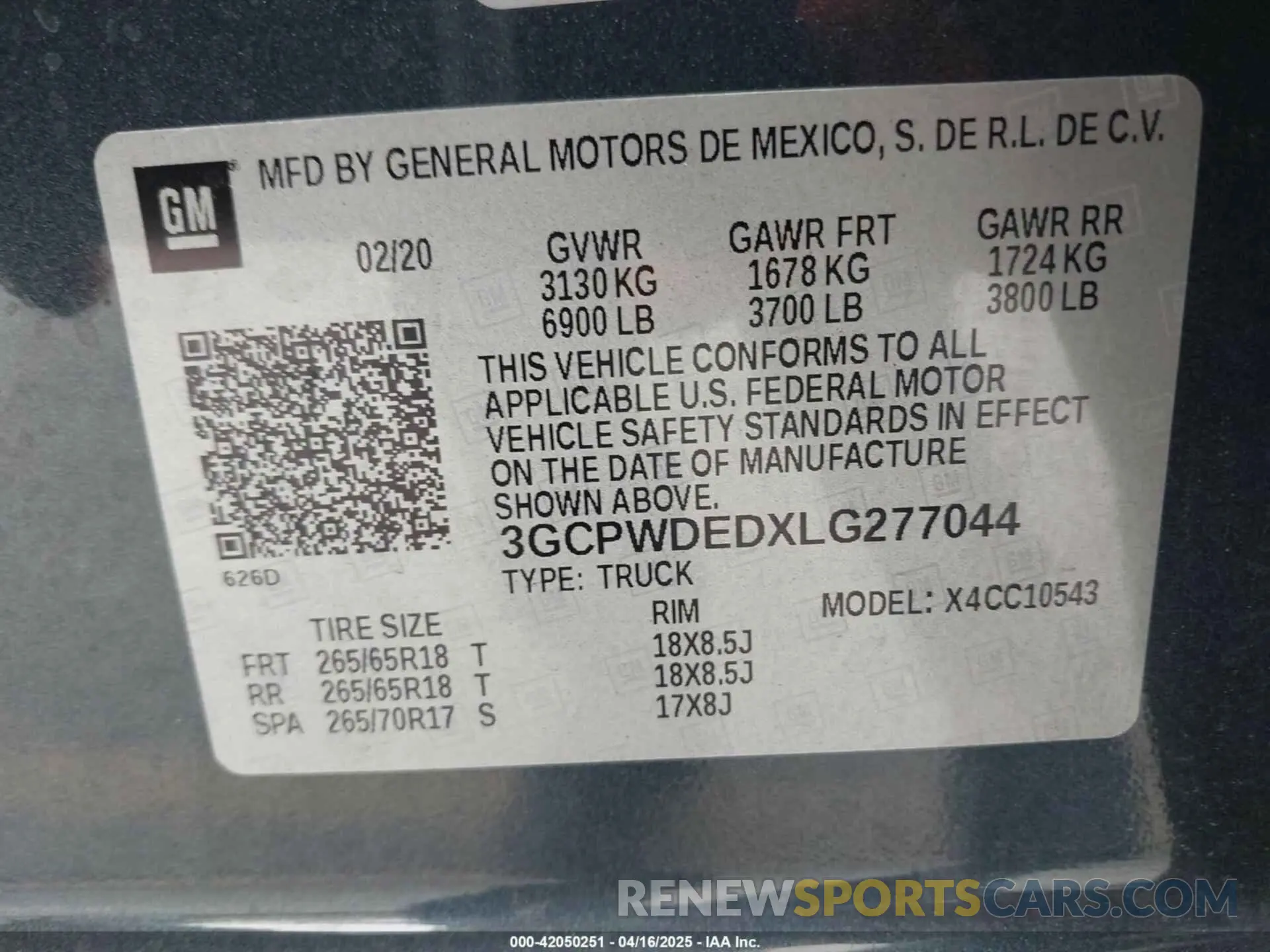 9 Photograph of a damaged car 3GCPWDEDXLG277044 CHEVROLET SILVERADO 1500 2020