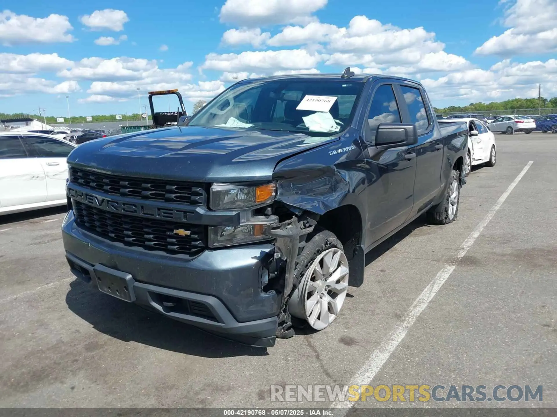 2 Photograph of a damaged car 3GCPYBEH5LG312154 CHEVROLET SILVERADO 1500 2020