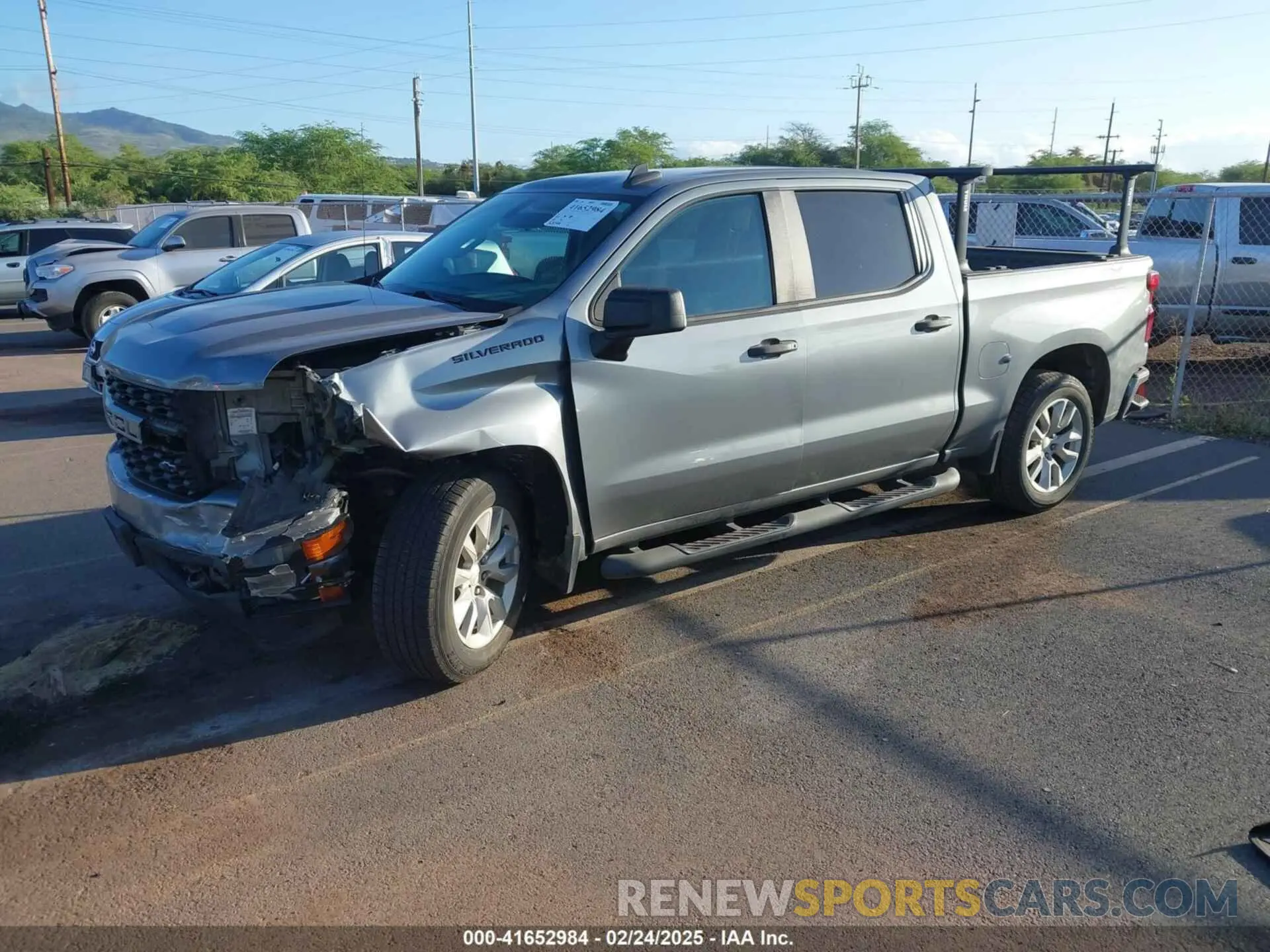 2 Photograph of a damaged car 3GCPYBEH7LG229048 CHEVROLET SILVERADO 1500 2020