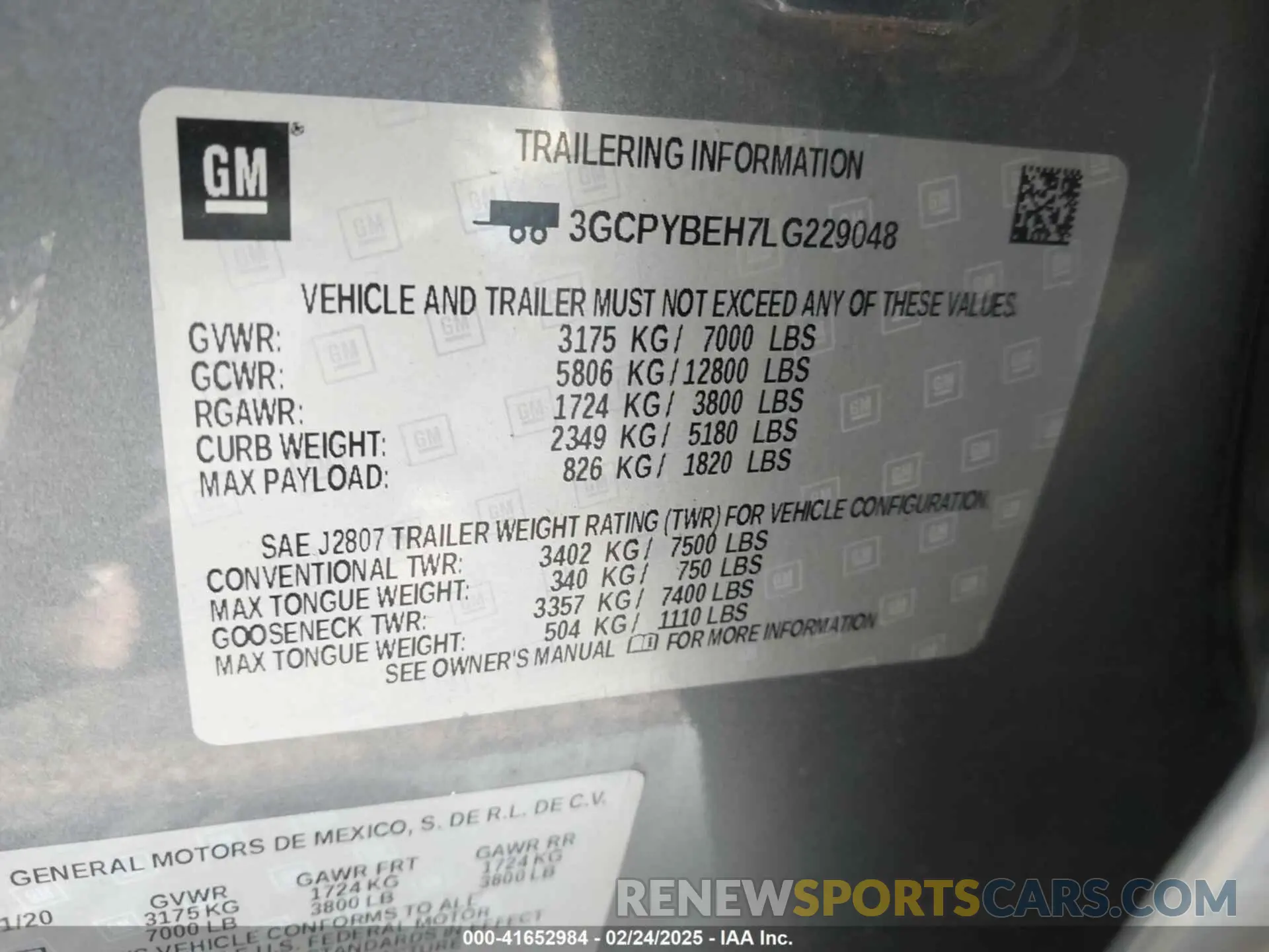 9 Photograph of a damaged car 3GCPYBEH7LG229048 CHEVROLET SILVERADO 1500 2020