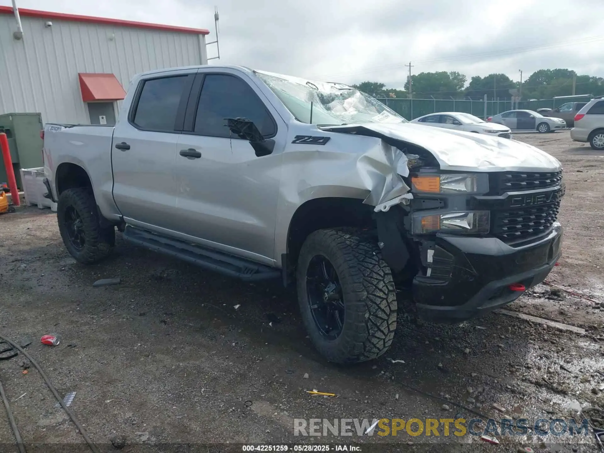 1 Photograph of a damaged car 3GCPYCEF0LG313183 CHEVROLET SILVERADO 1500 2020