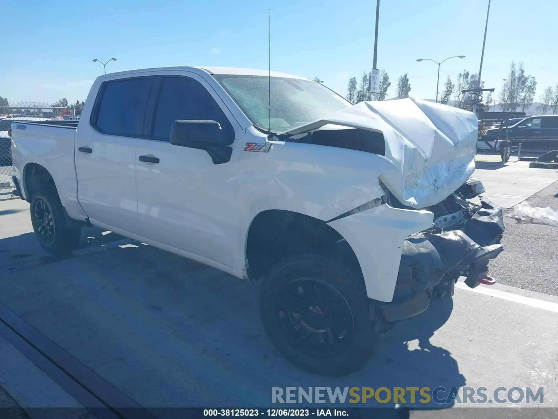 1 Photograph of a damaged car 3GCPYCEF7LG390567 CHEVROLET SILVERADO 1500 2020
