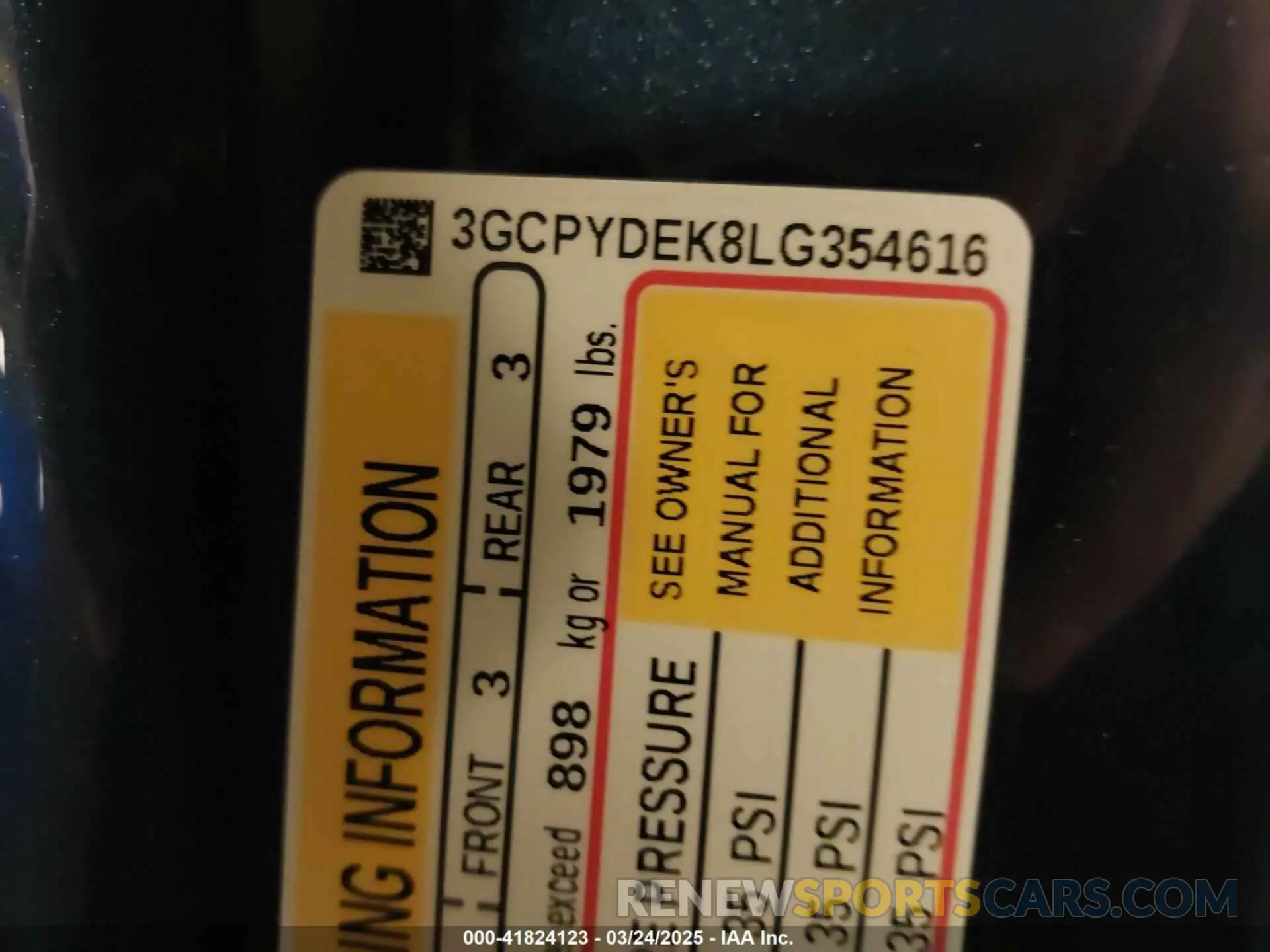 9 Photograph of a damaged car 3GCPYDEK8LG354616 CHEVROLET SILVERADO 1500 2020