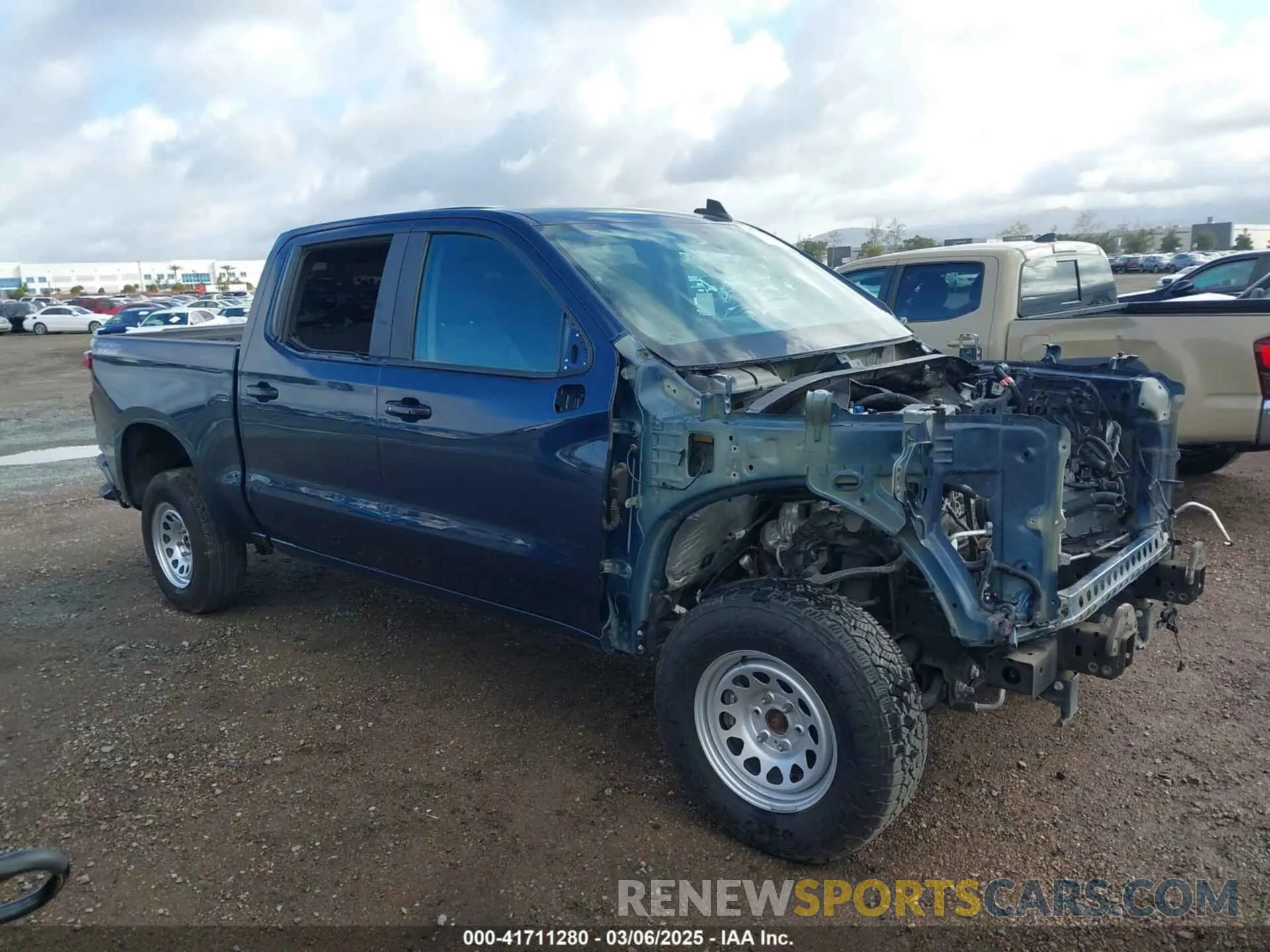 1 Photograph of a damaged car 3GCPYFED5LG119989 CHEVROLET SILVERADO 1500 2020
