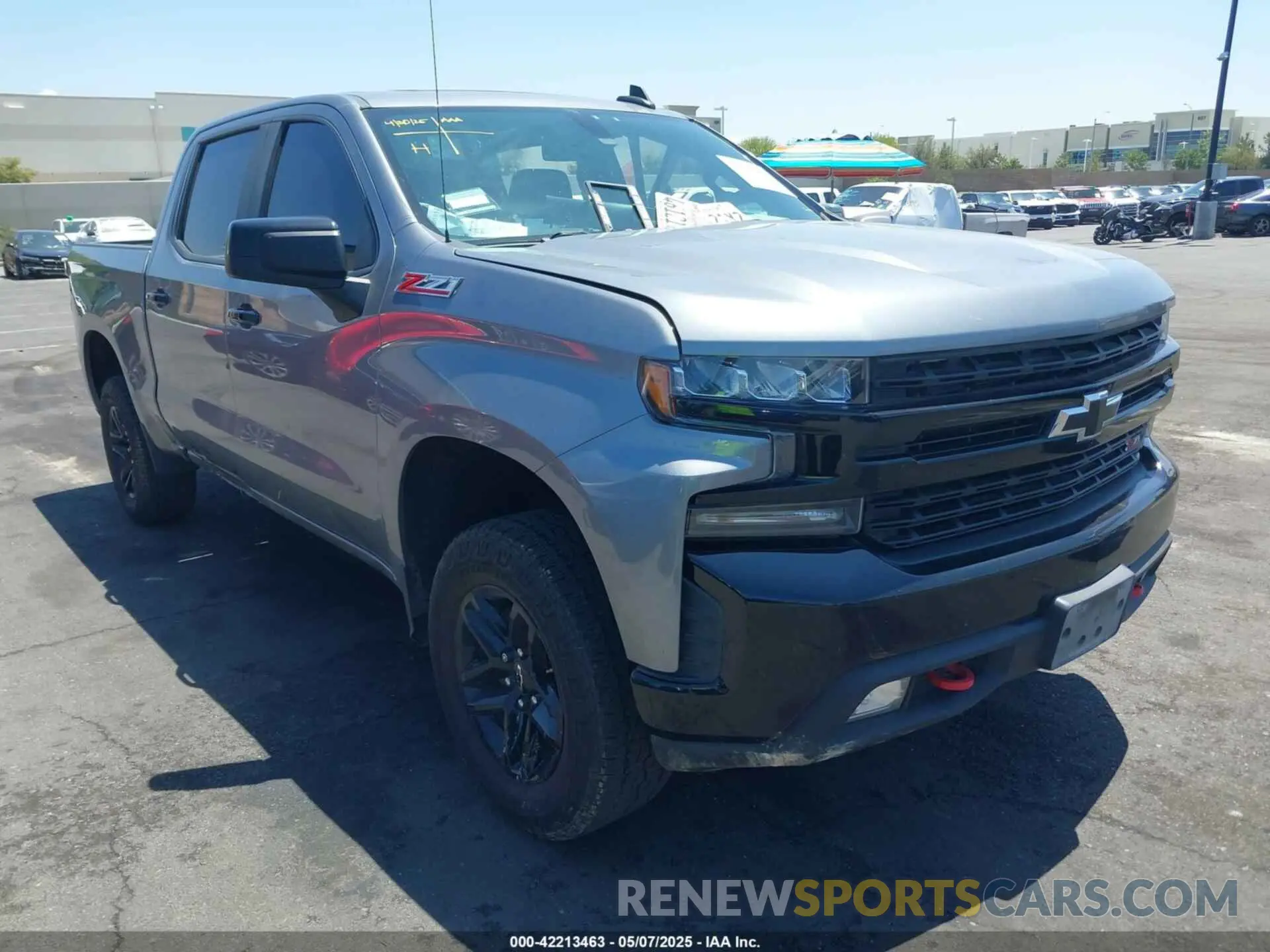 1 Photograph of a damaged car 3GCPYFED6LG325175 CHEVROLET SILVERADO 1500 2020