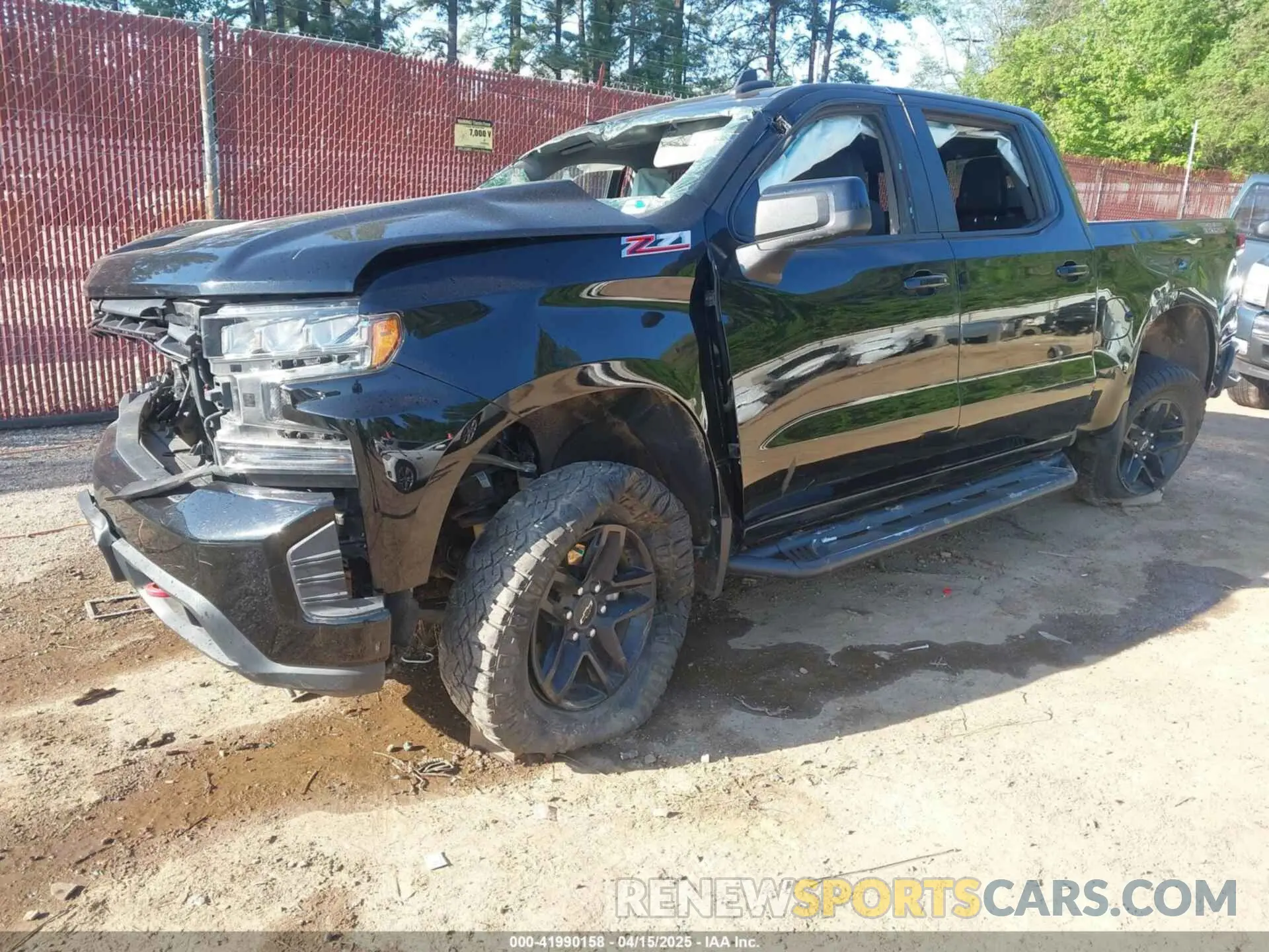 2 Photograph of a damaged car 3GCPYFED7LG136759 CHEVROLET SILVERADO 1500 2020