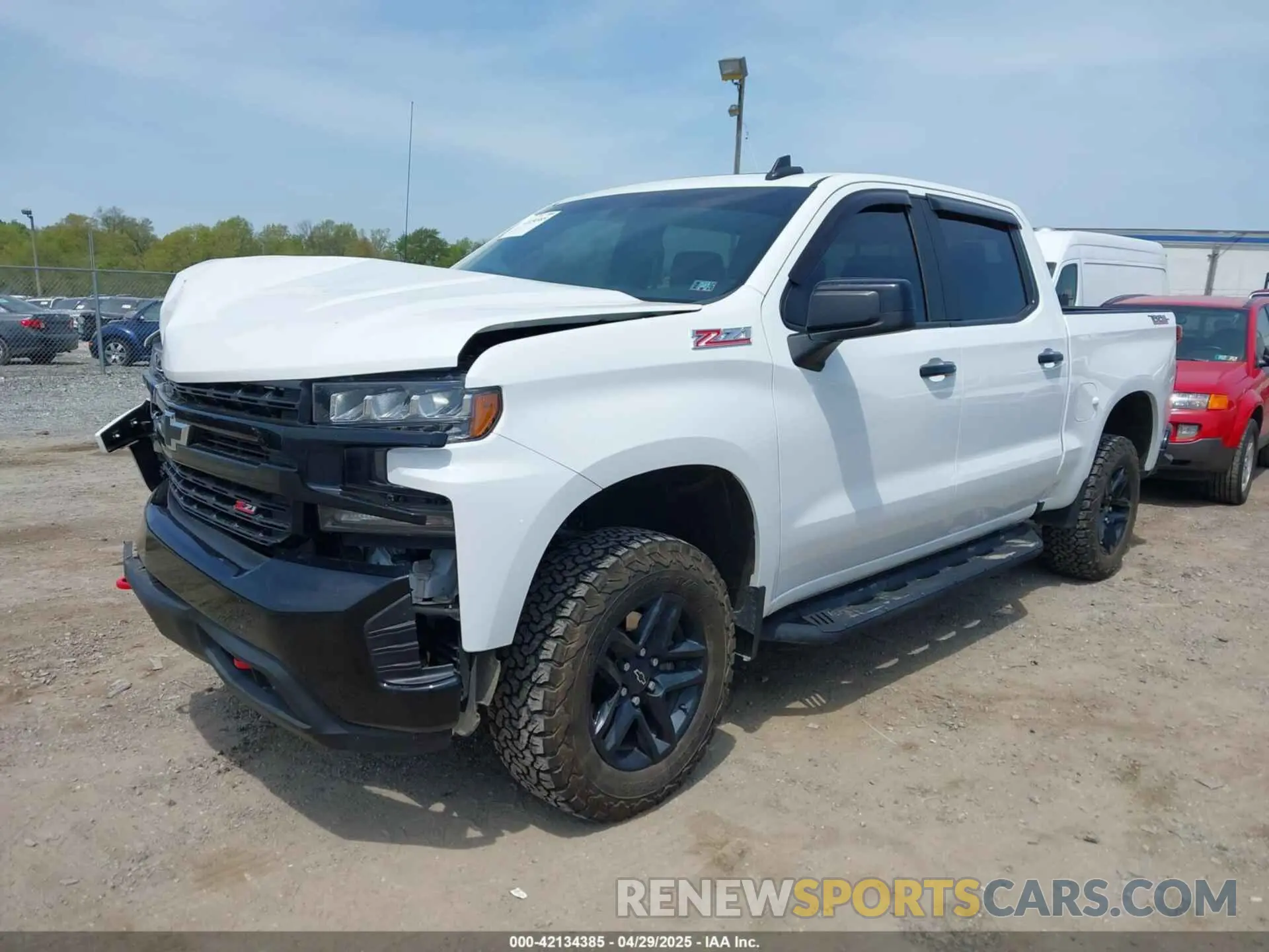 2 Photograph of a damaged car 3GCPYFED7LG413099 CHEVROLET SILVERADO 1500 2020