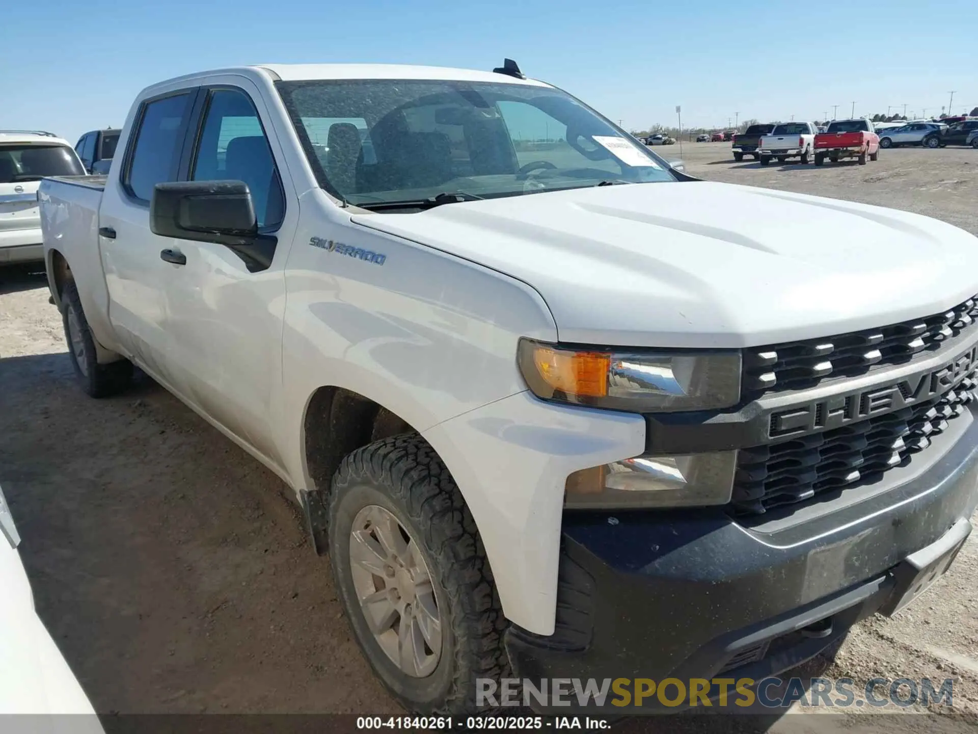 1 Photograph of a damaged car 3GCUYAEF0LG155189 CHEVROLET SILVERADO 1500 2020