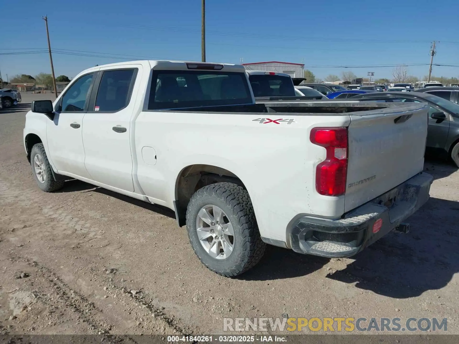 3 Photograph of a damaged car 3GCUYAEF0LG155189 CHEVROLET SILVERADO 1500 2020