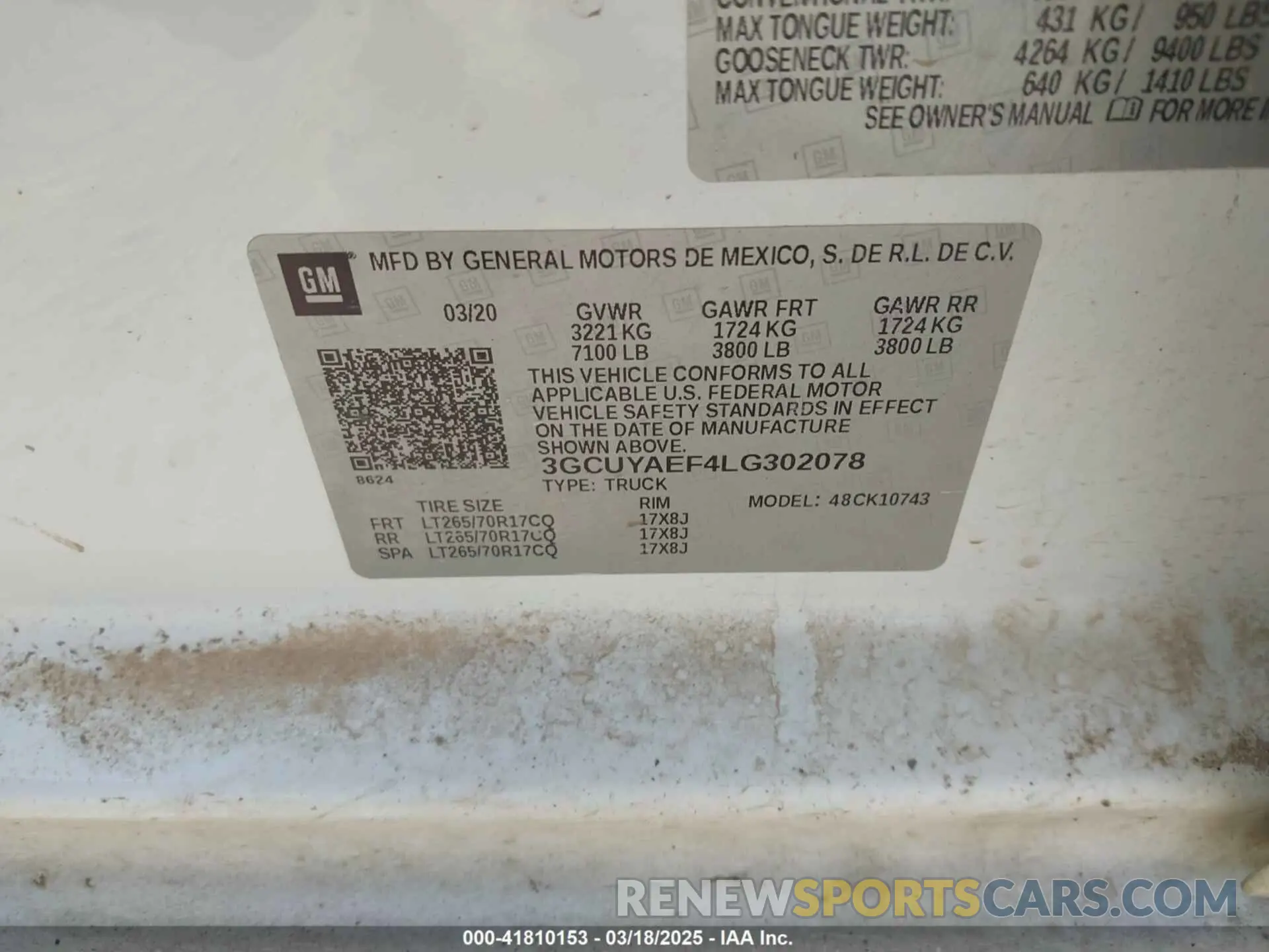 9 Photograph of a damaged car 3GCUYAEF4LG302078 CHEVROLET SILVERADO 1500 2020