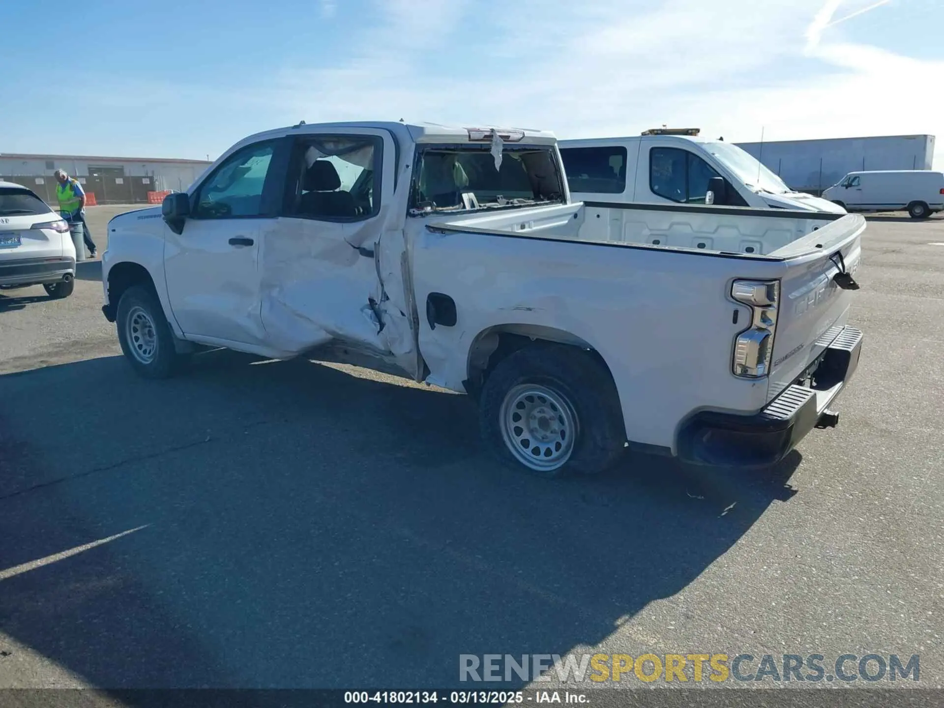 3 Photograph of a damaged car 3GCUYAEF9LG343080 CHEVROLET SILVERADO 1500 2020