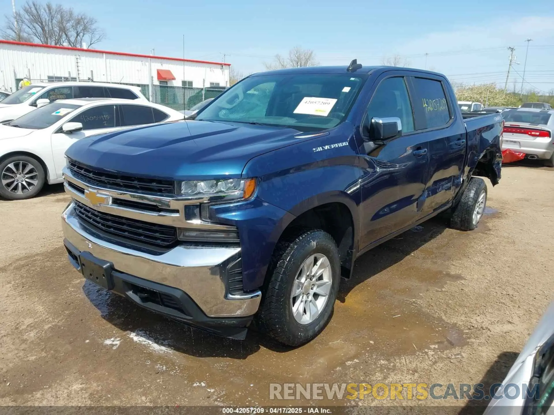 2 Photograph of a damaged car 3GCUYDED3LG339171 CHEVROLET SILVERADO 1500 2020