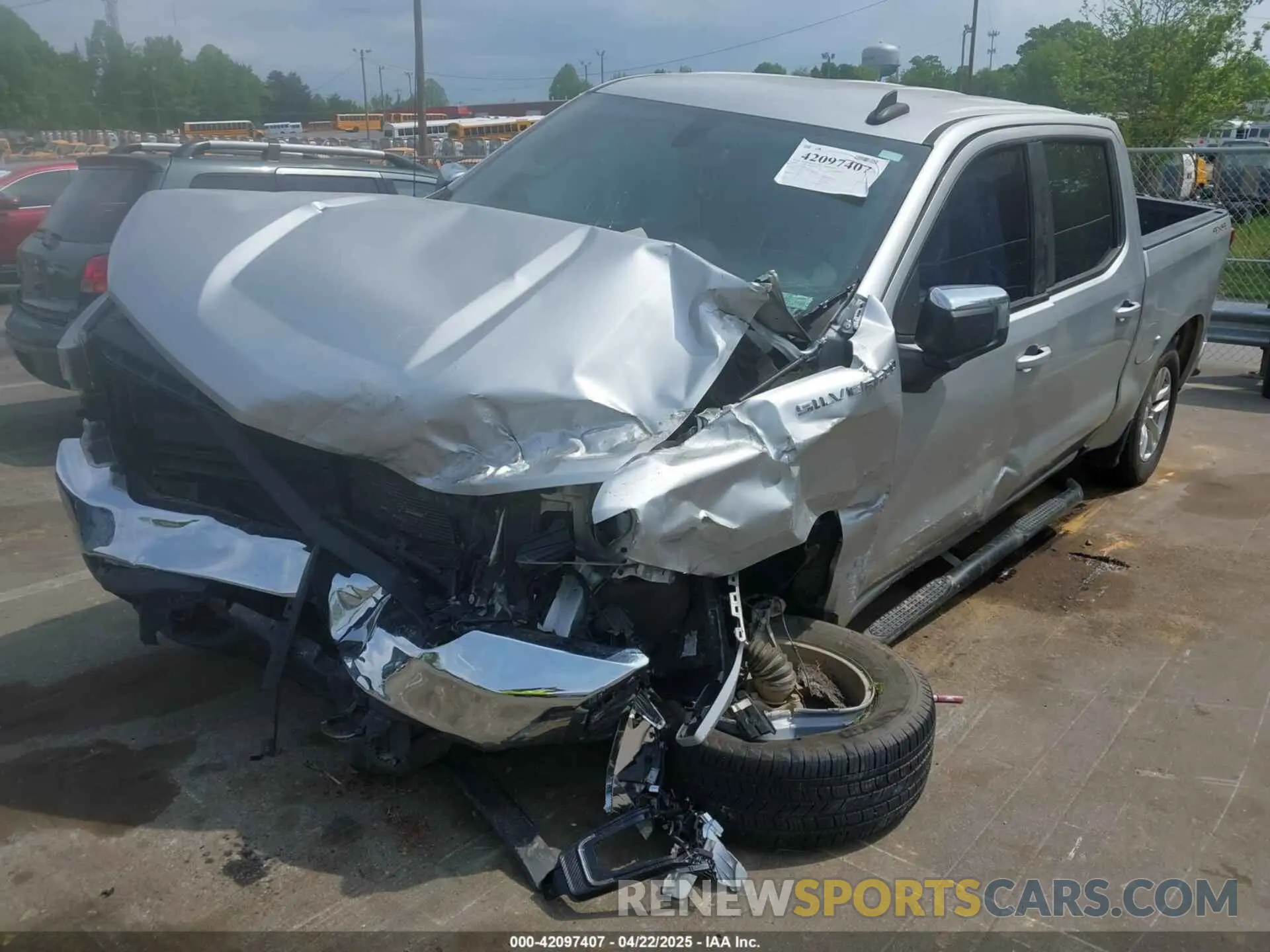 2 Photograph of a damaged car 3GCUYDED9LG427576 CHEVROLET SILVERADO 1500 2020