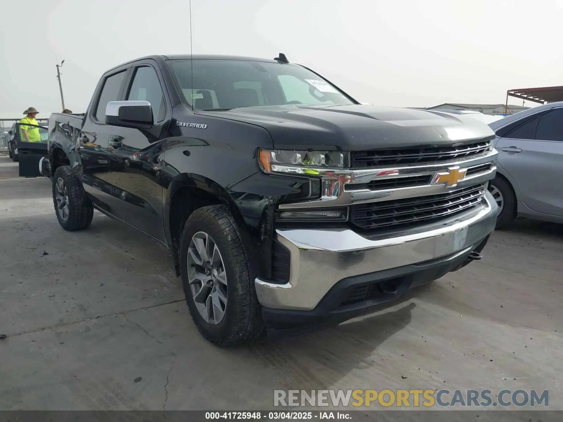 1 Photograph of a damaged car 3GCUYDEDXLG381787 CHEVROLET SILVERADO 1500 2020