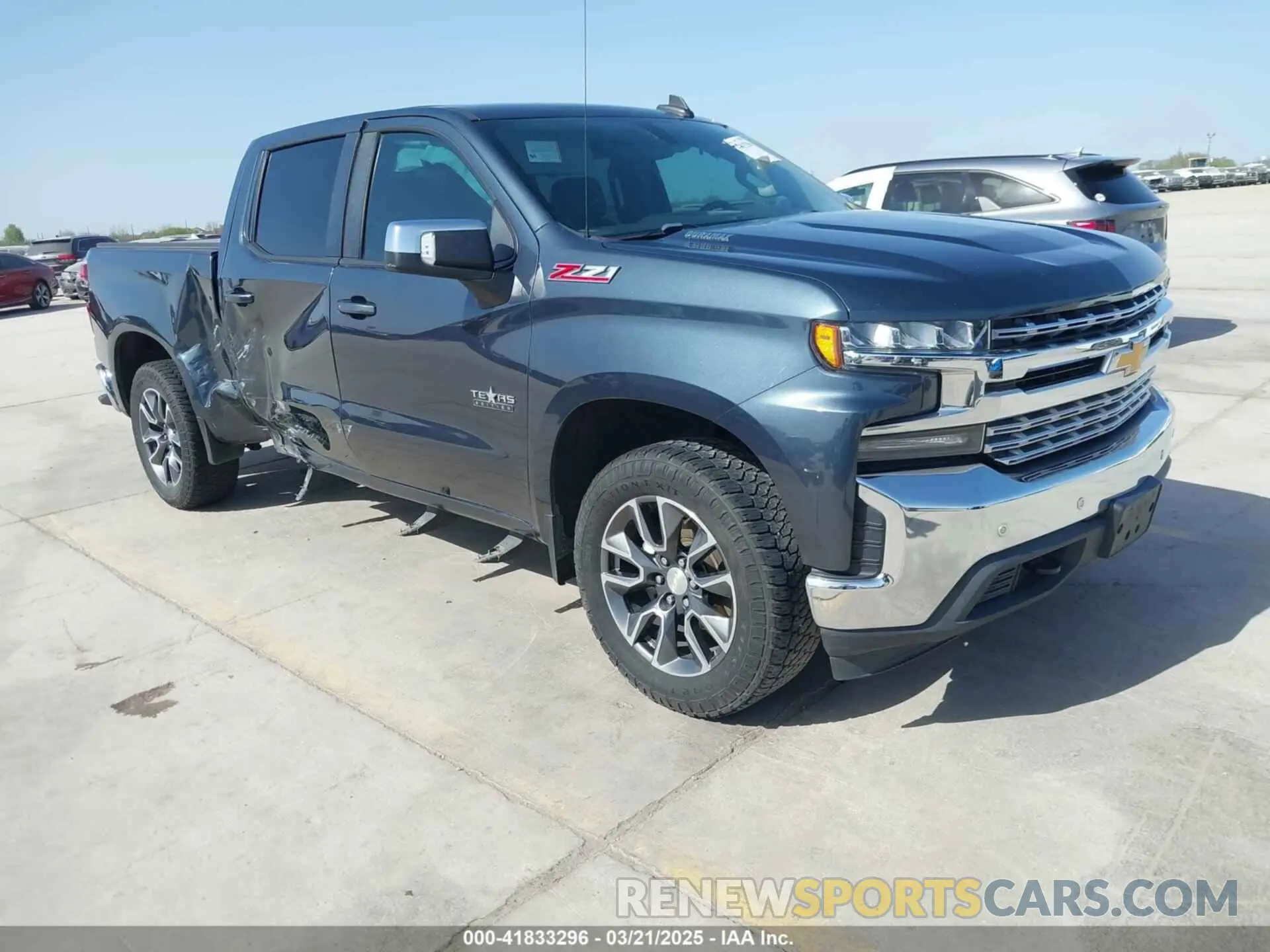1 Photograph of a damaged car 3GCUYDET2LG239280 CHEVROLET SILVERADO 1500 2020