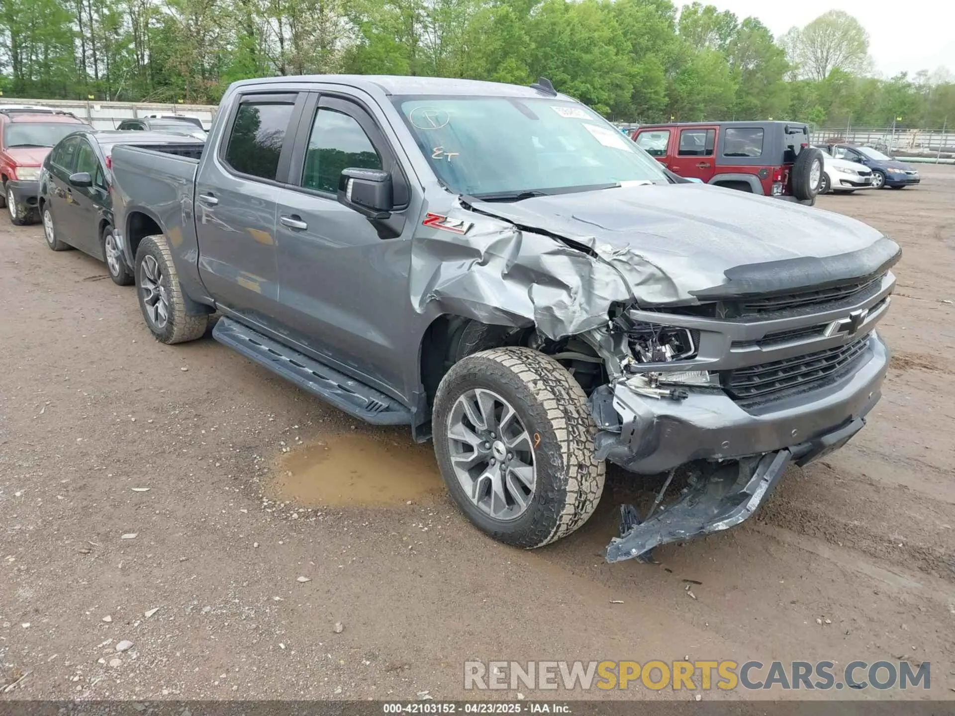 1 Photograph of a damaged car 3GCUYEED0LG416746 CHEVROLET SILVERADO 1500 2020