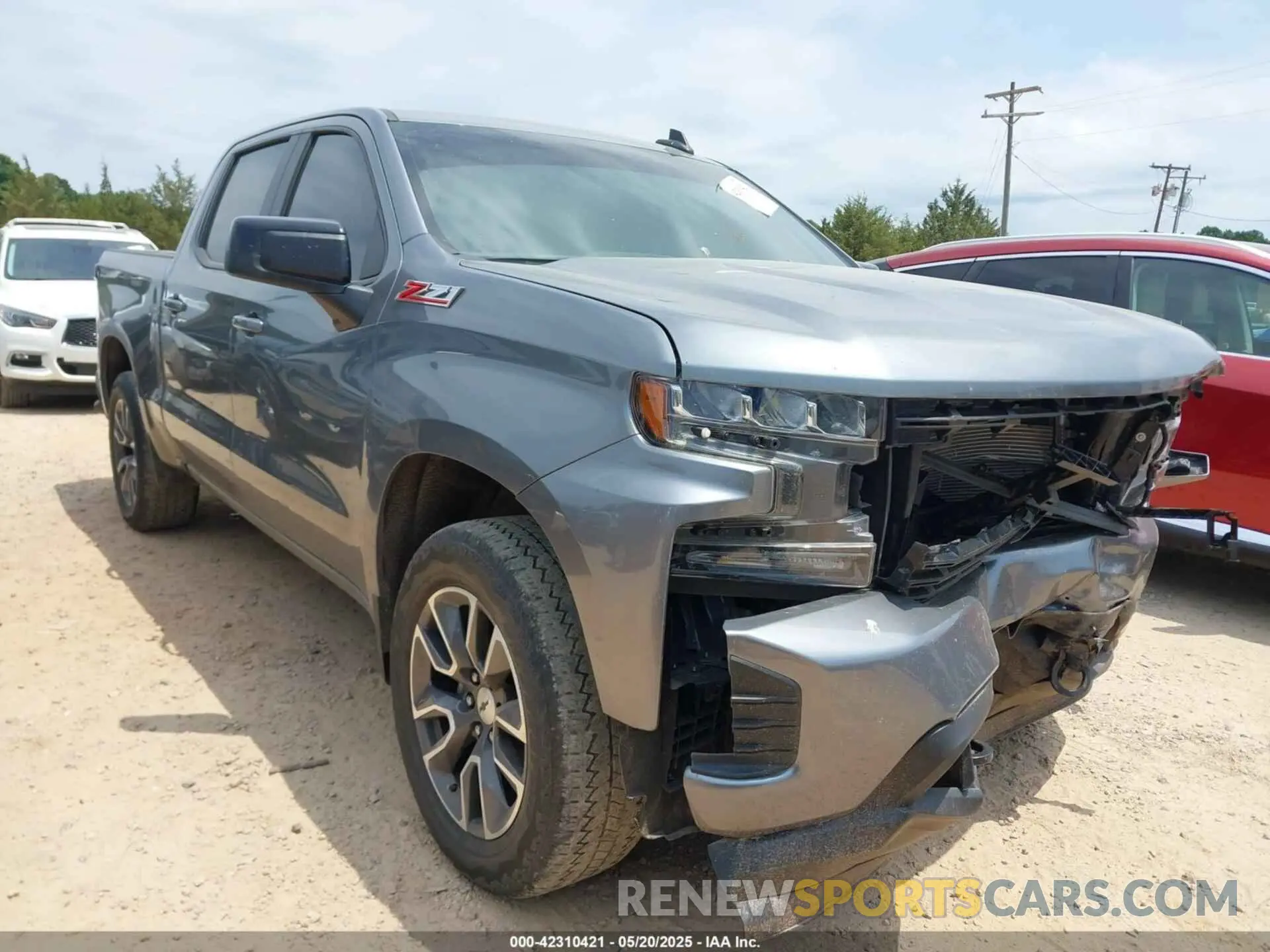 1 Photograph of a damaged car 3GCUYEED5LG421795 CHEVROLET SILVERADO 1500 2020