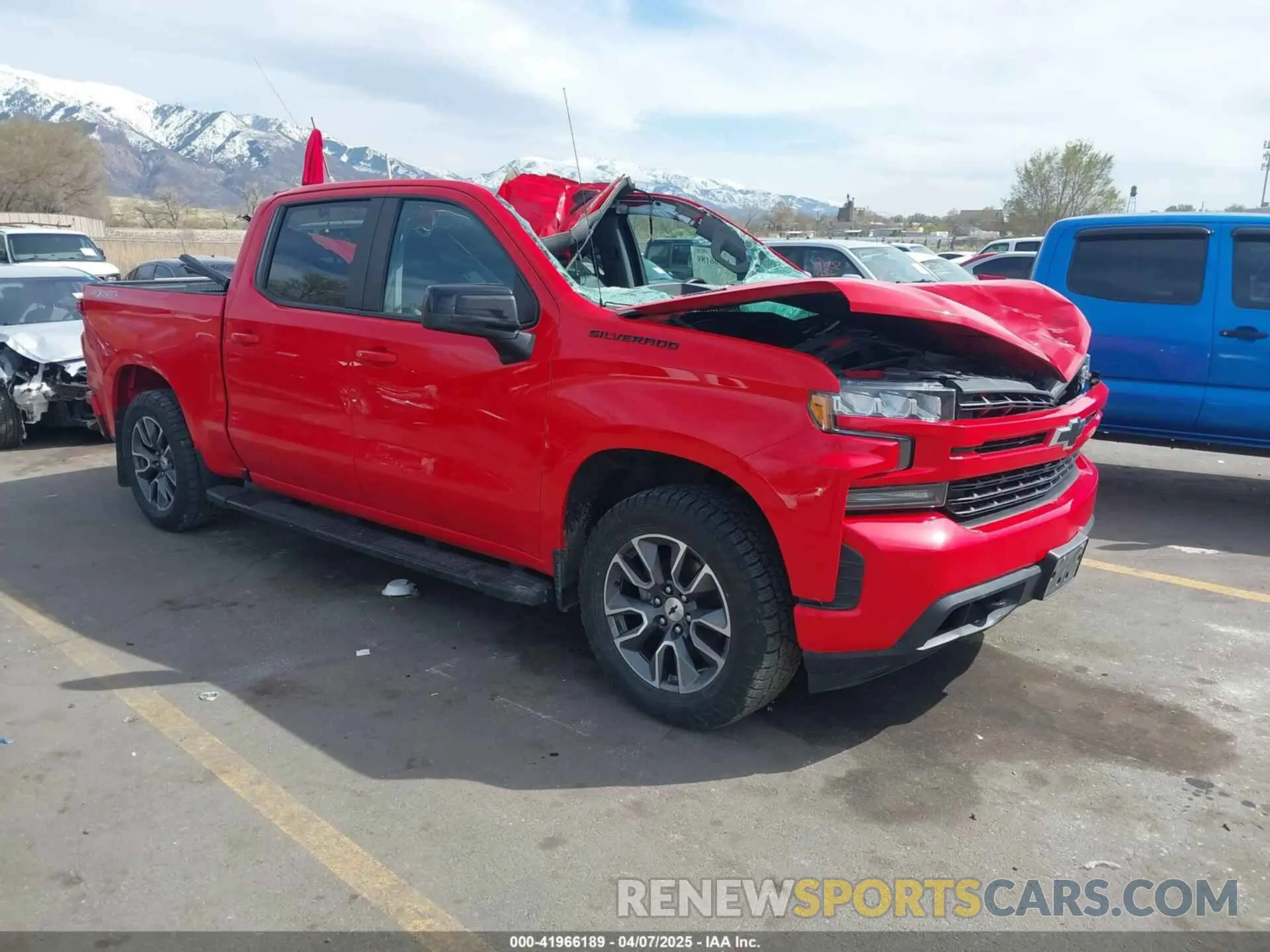 1 Photograph of a damaged car 3GCUYEET2LG410079 CHEVROLET SILVERADO 1500 2020