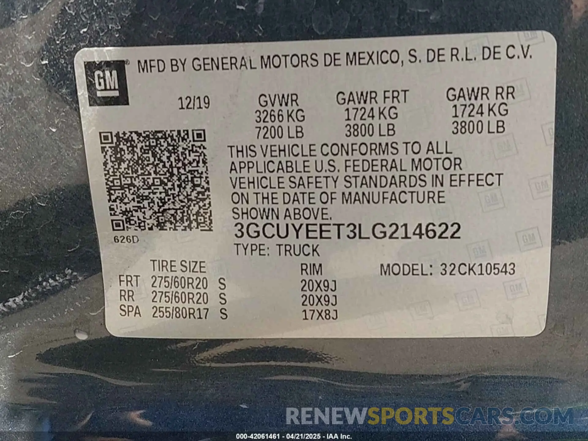9 Photograph of a damaged car 3GCUYEET3LG214622 CHEVROLET SILVERADO 1500 2020