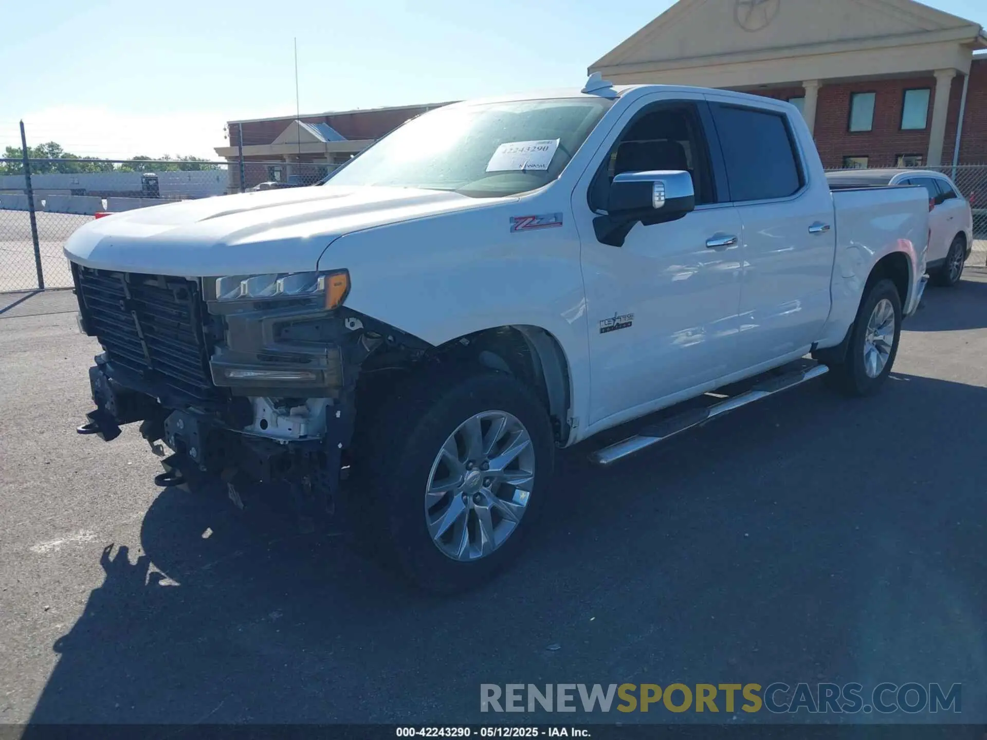 2 Photograph of a damaged car 3GCUYGED9LG399019 CHEVROLET SILVERADO 1500 2020