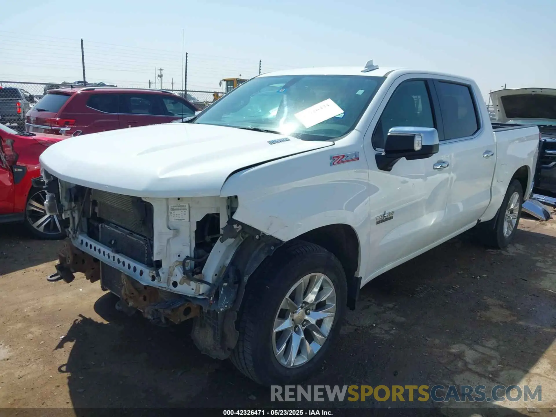 2 Photograph of a damaged car 3GCUYGET7LG386230 CHEVROLET SILVERADO 1500 2020