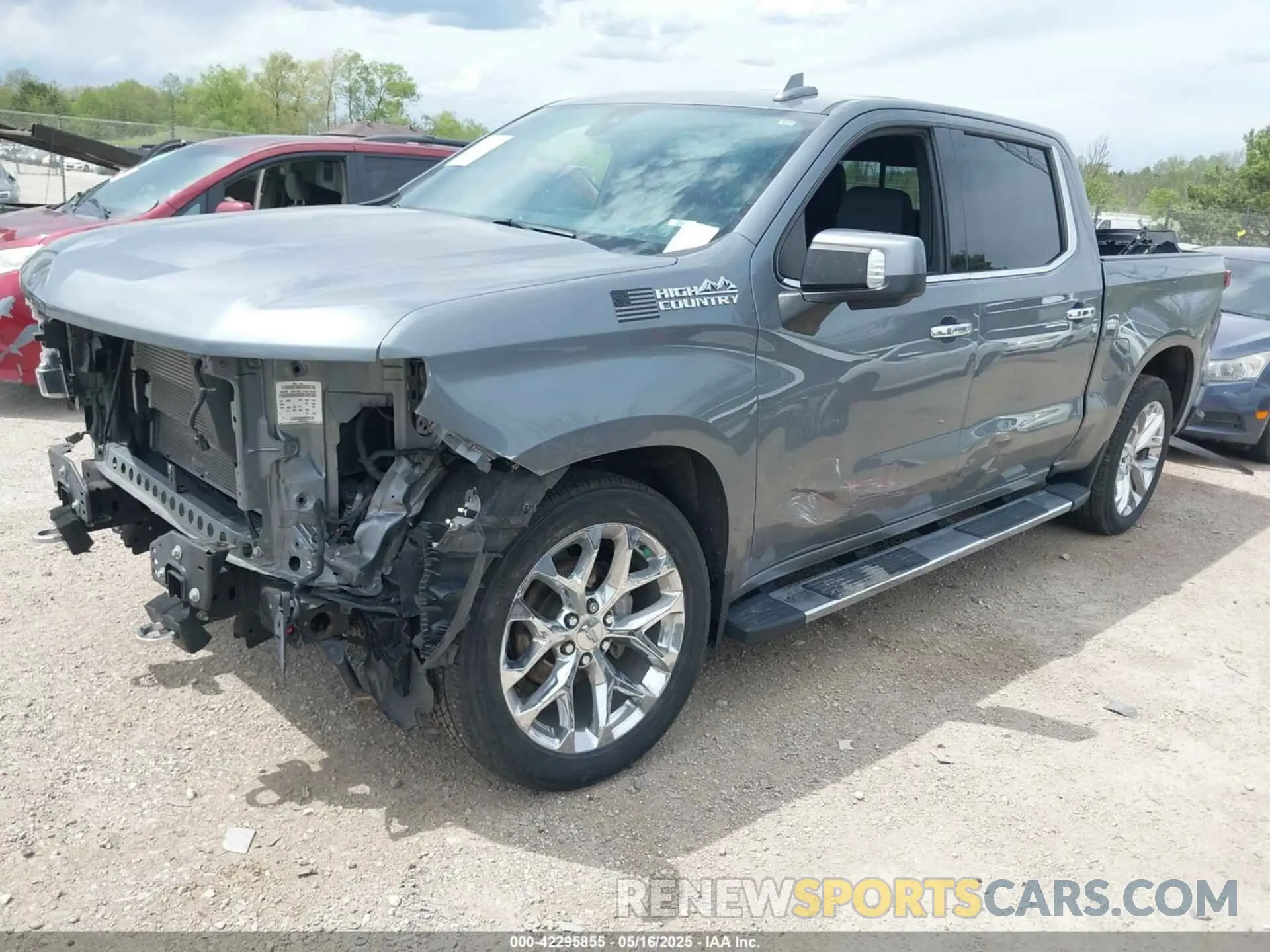 2 Photograph of a damaged car 3GCUYHED8LG110816 CHEVROLET SILVERADO 1500 2020